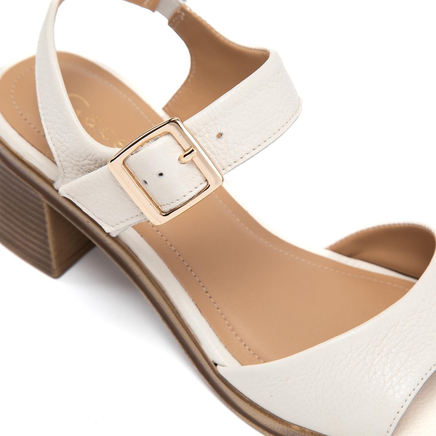 Sandalia de cuero mujer Gacel crudo Tori-6