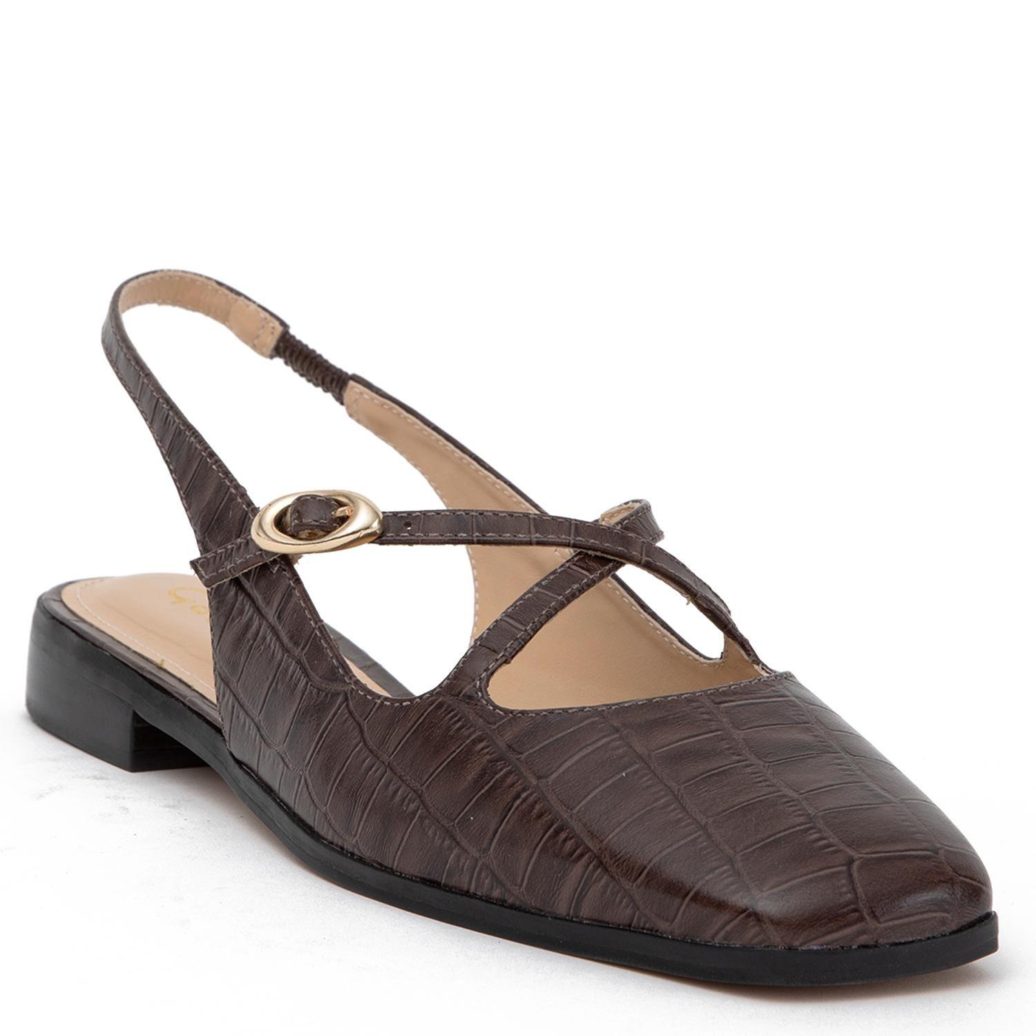 Zapato de cuero mujer Gacel chocolate Kika 0660861-2