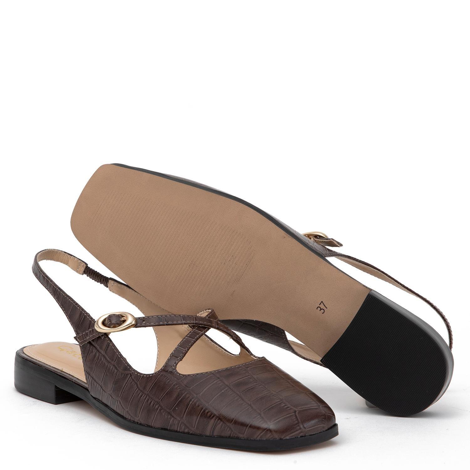 Zapato de cuero mujer Gacel chocolate Kika 0660861-3