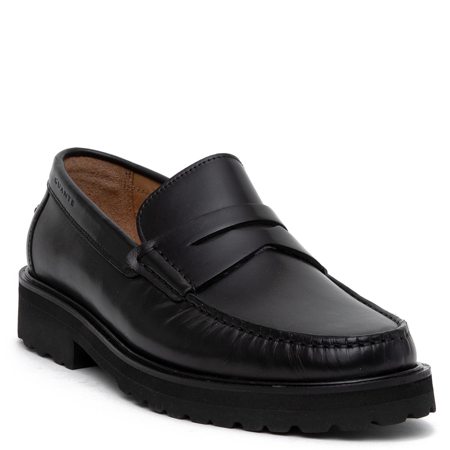 Mocasin de cuero hombre Guante negro Joe-2