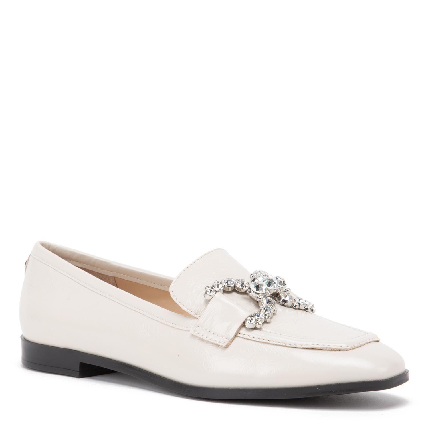 Mocasin de cuero mujer Gacel off white Trace 0660638-2