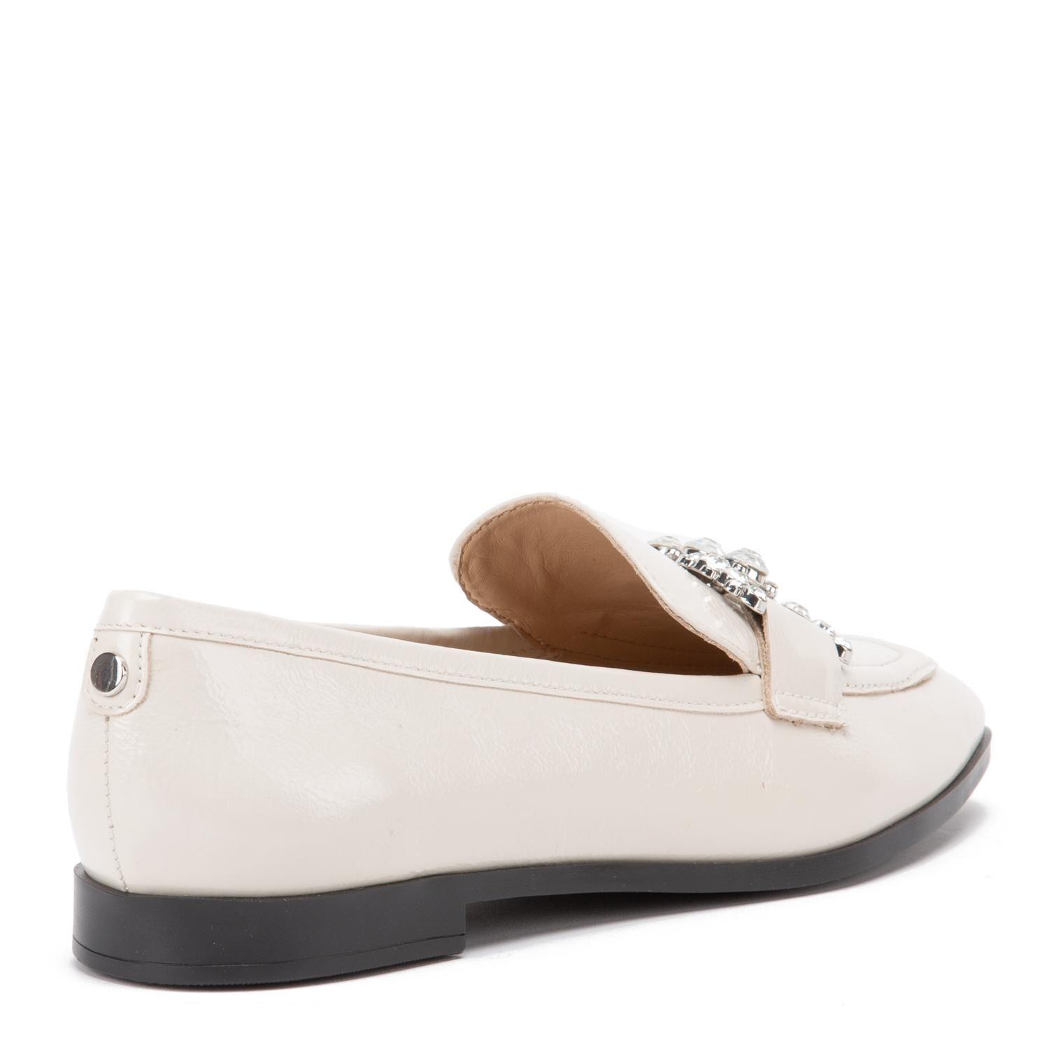 Mocasin de cuero mujer Gacel off white Trace 0660638-4