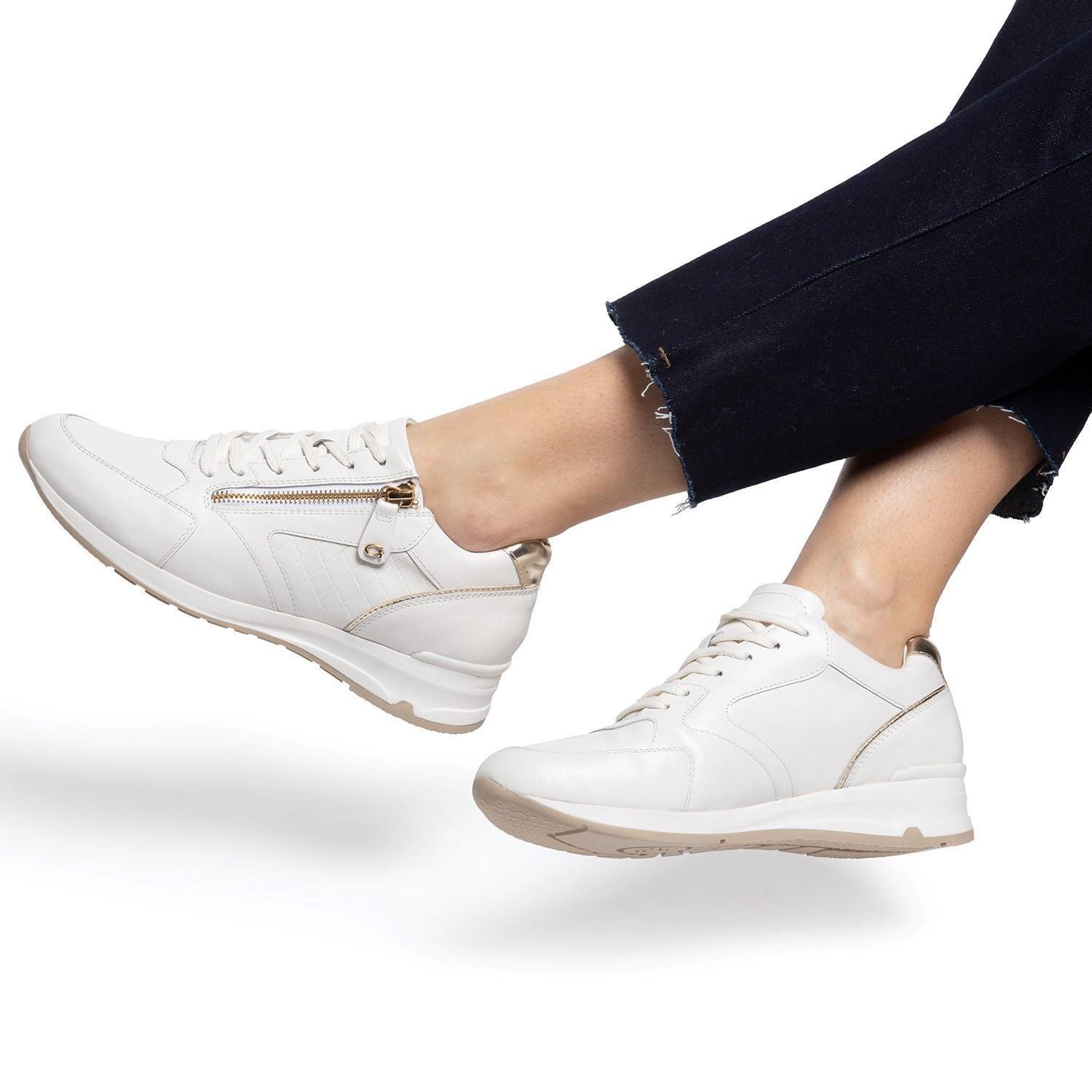 Zapatilla de cuero mujer Gacel Blanco Venus 0659394-1