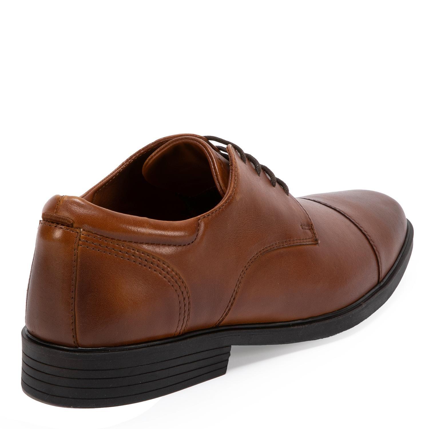 Zapato de cuero hombre Guante dark camel Liguria-4