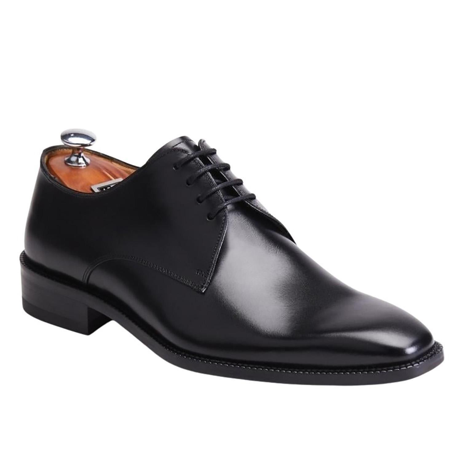 Zapato de cuero hombre Guante negro Suela President-1