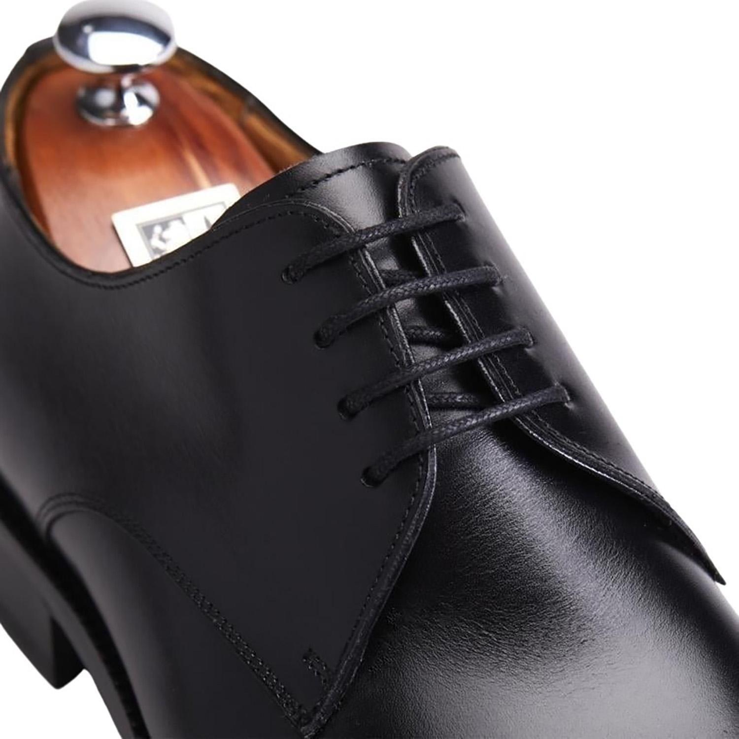 Zapato de cuero hombre Guante negro Suela President-2