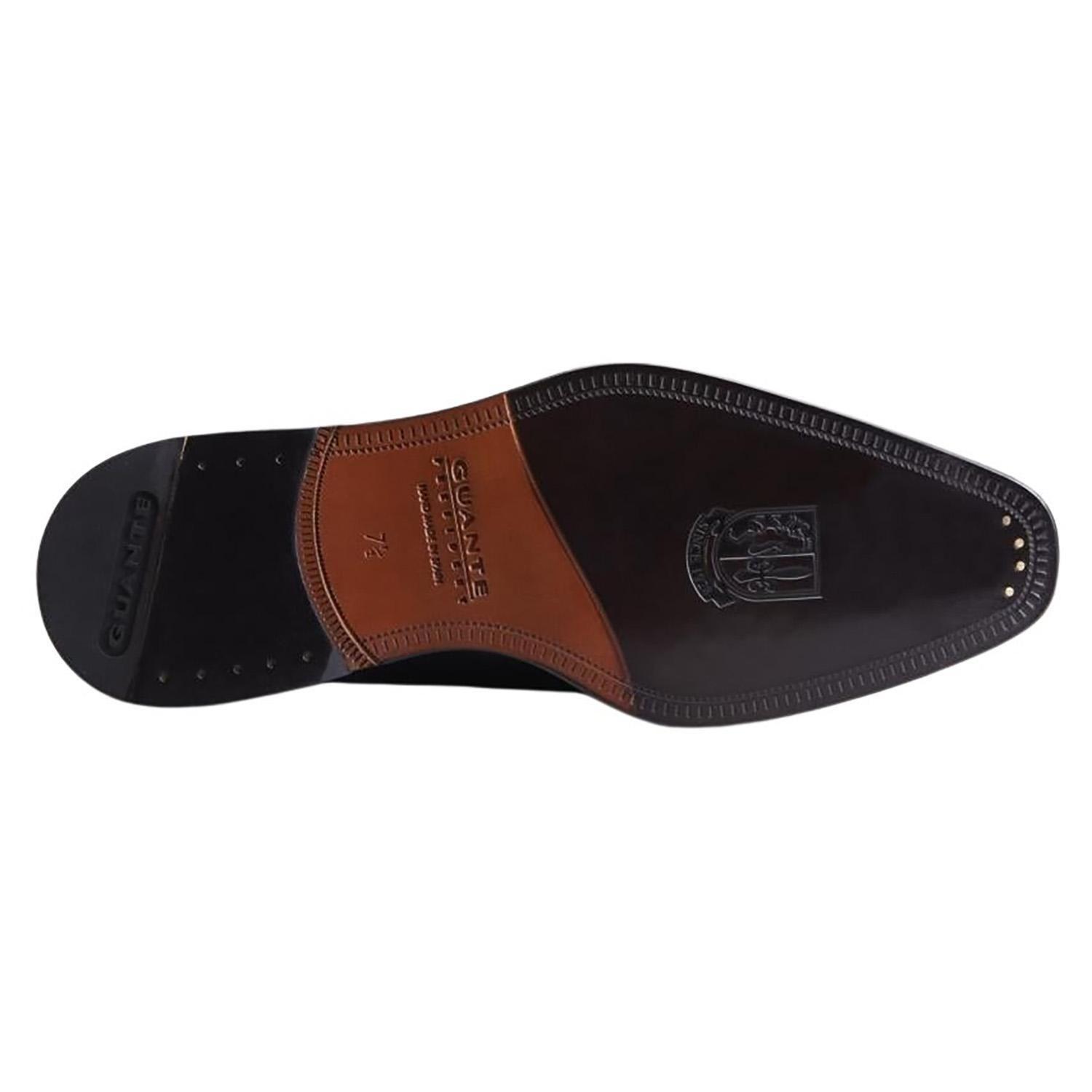 Zapato de cuero hombre Guante negro Suela President-3