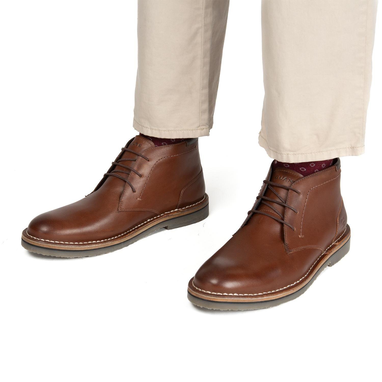 Botin de cuero hombre Guante chocolate Murcia-1