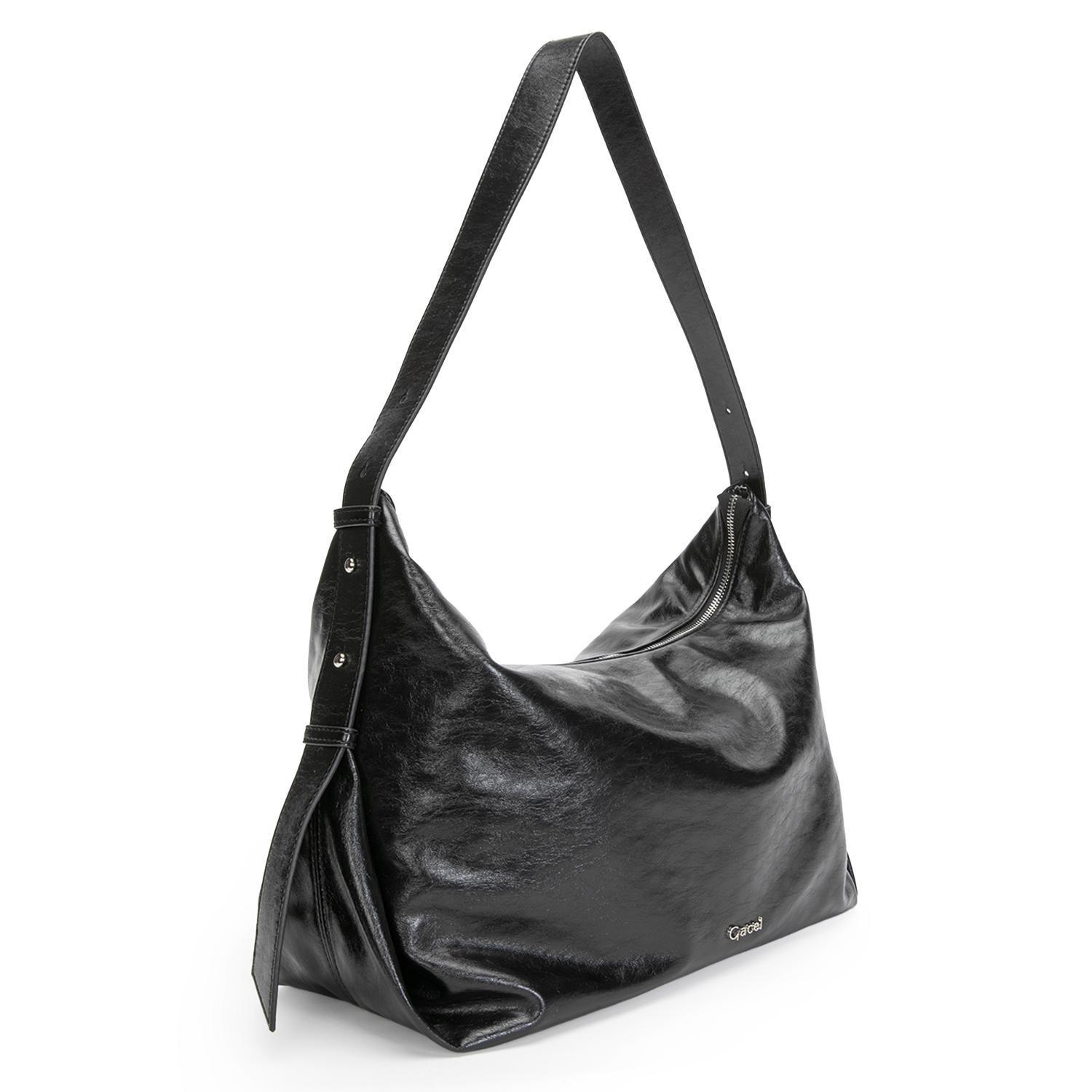 Cartera mujer Gacel negro oval-2