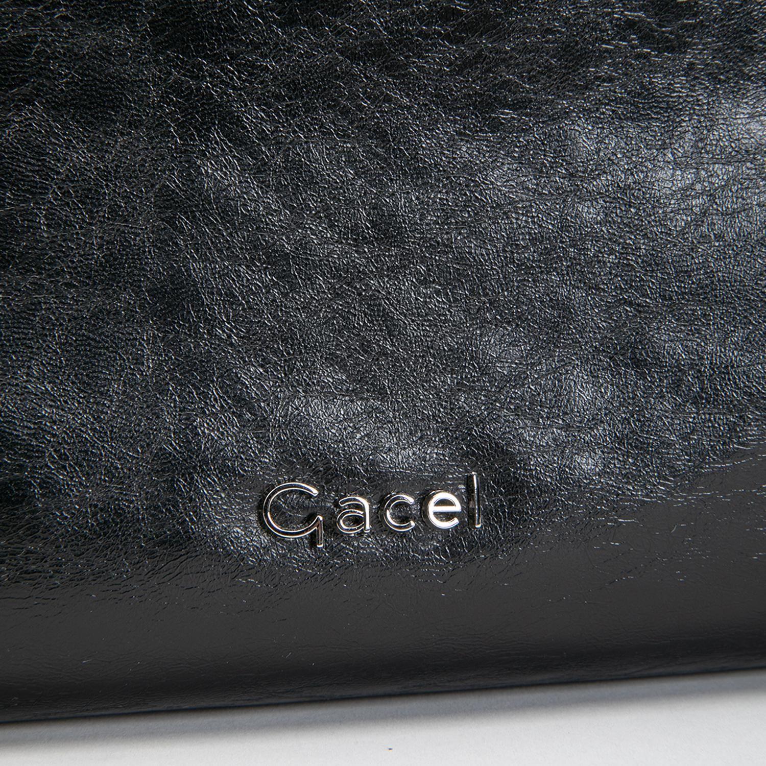 Cartera mujer Gacel negro oval-5