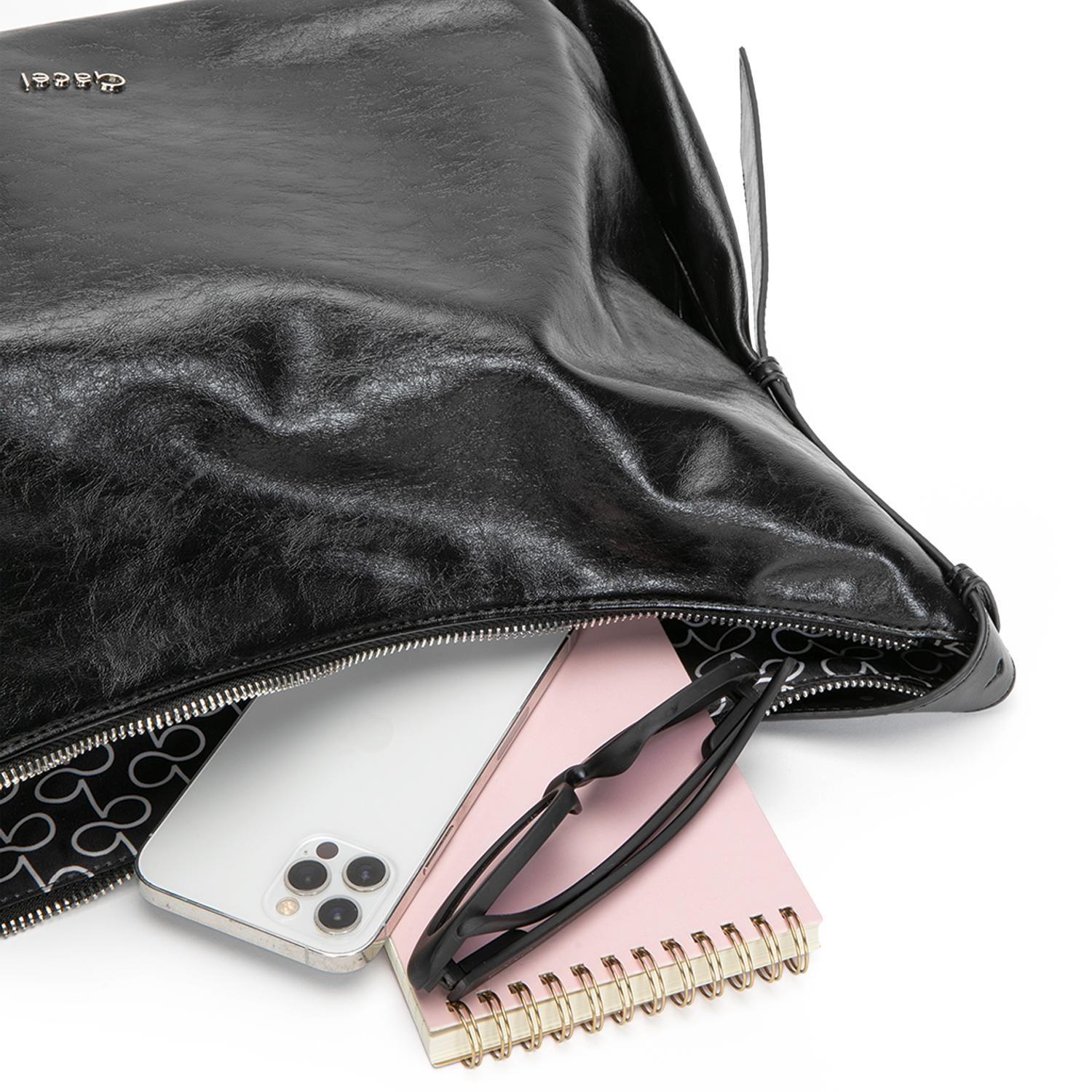 Cartera mujer Gacel negro oval-6