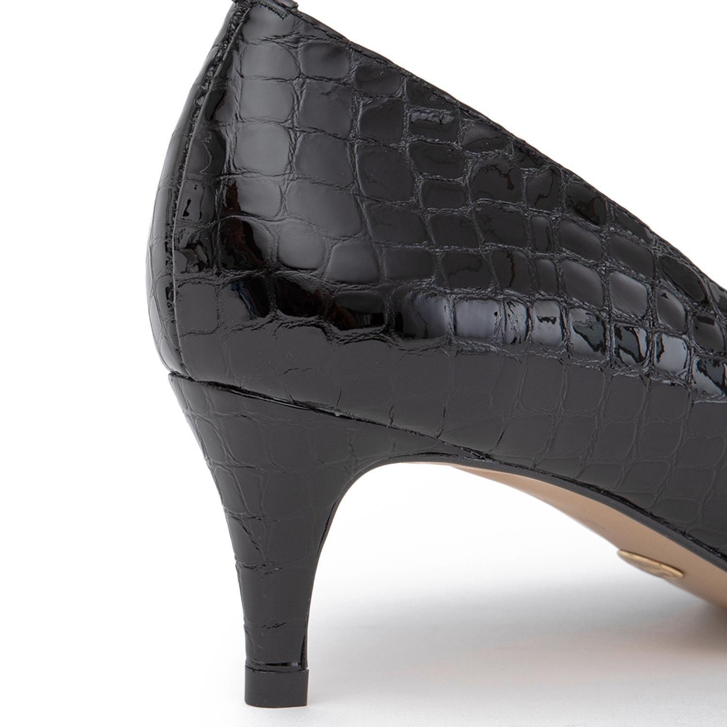 Zapato de cuero mujer Gacel negro Dan-3