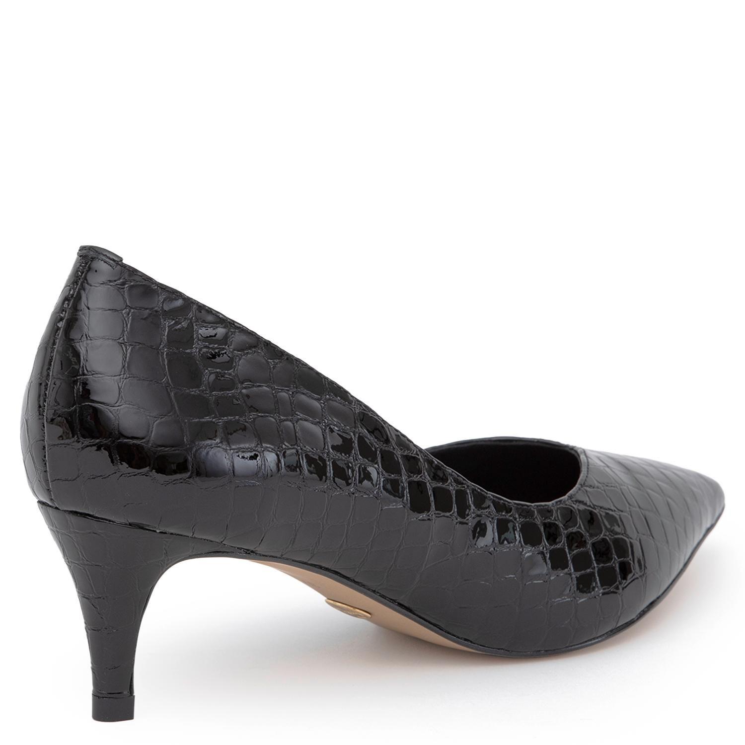 Zapato de cuero mujer Gacel negro Dan-4