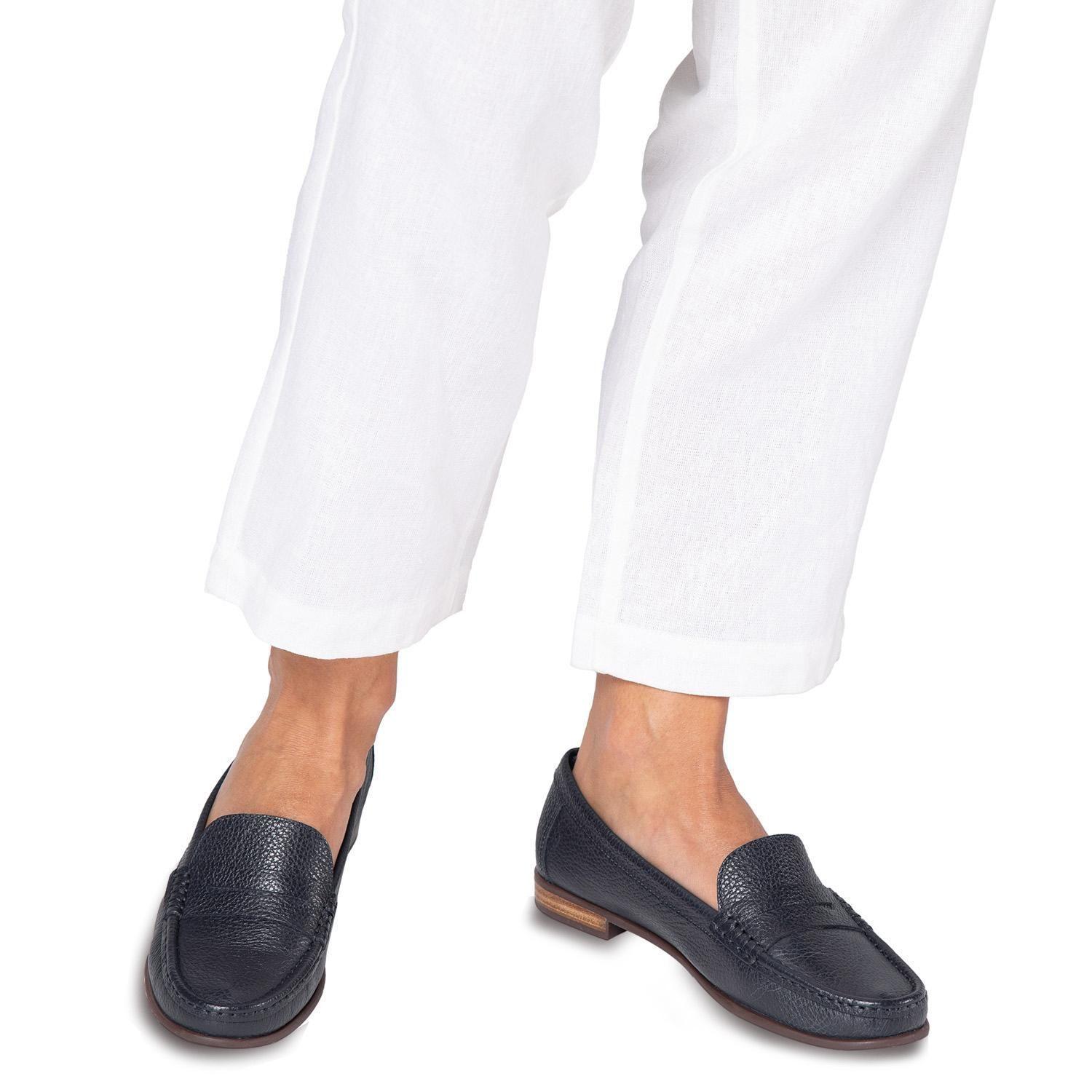 Mocasin de cuero mujer Gacel Marino Siri 0659824-1