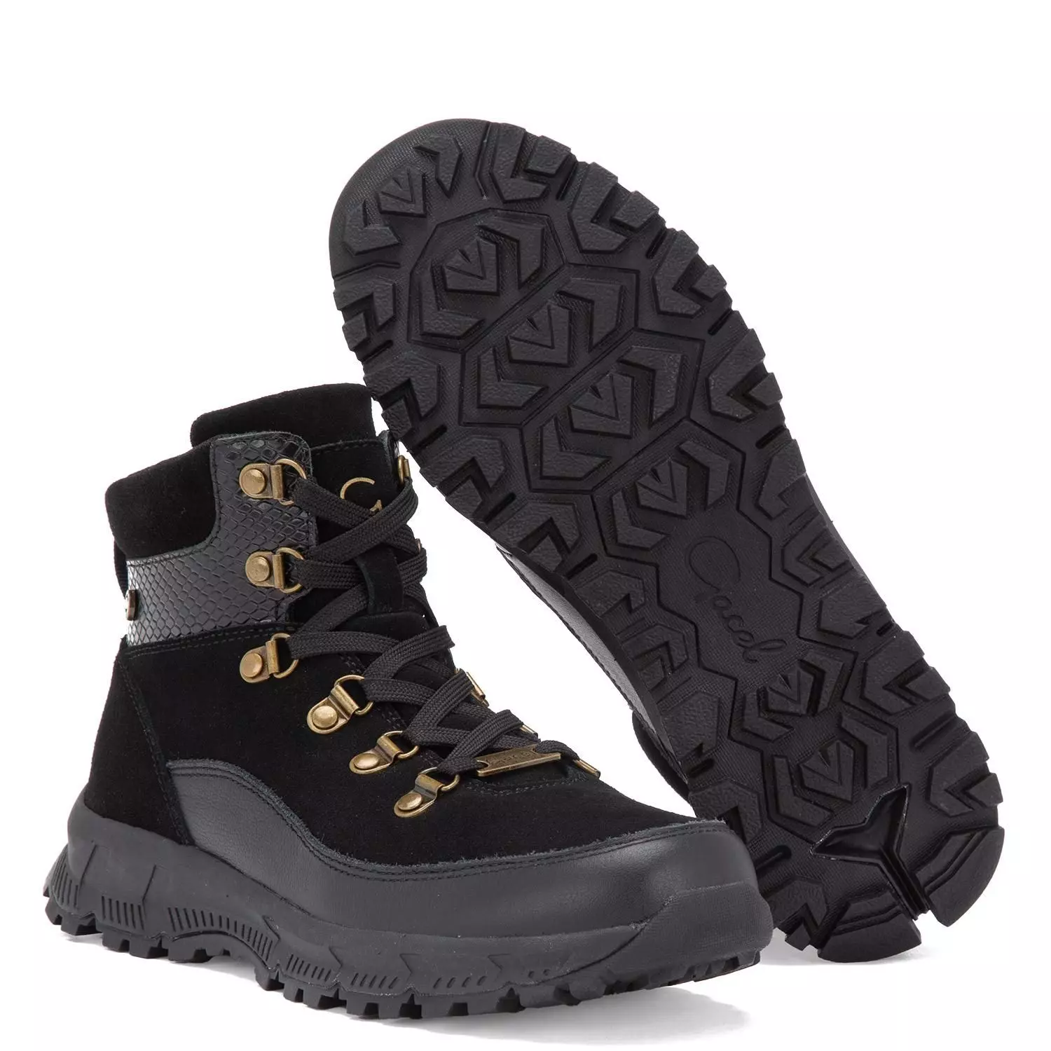 Botin de cuero mujer Gacel negro Loa 0659973-2