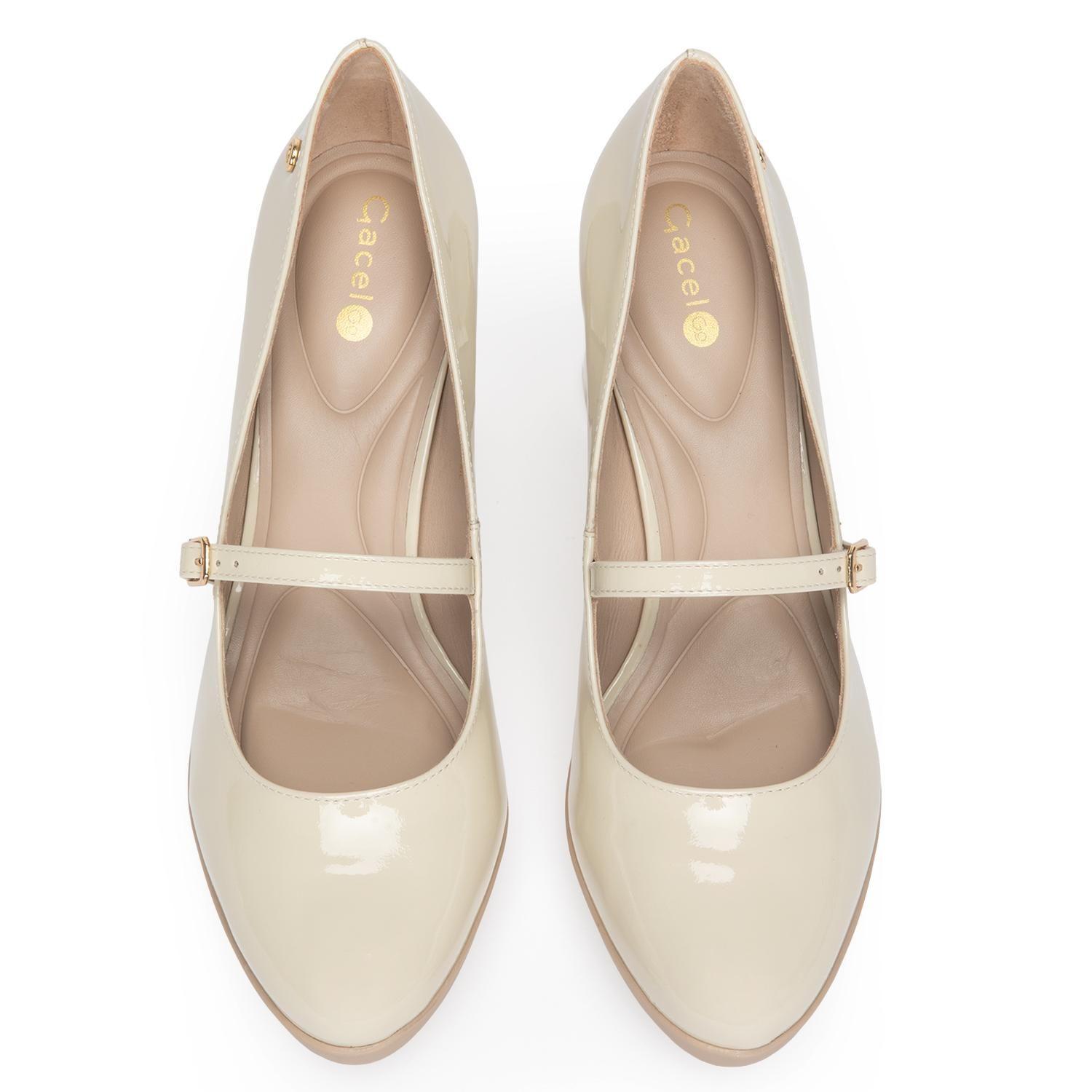 Zapato de cuero mujer Gacel crudo Lucy-3