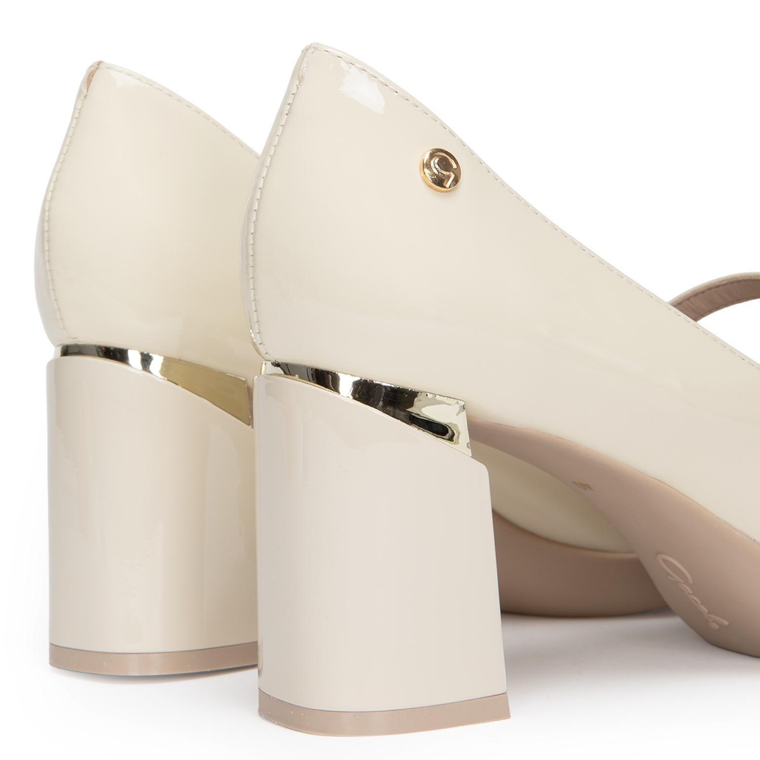 Zapato de cuero mujer Gacel crudo Lucy-4