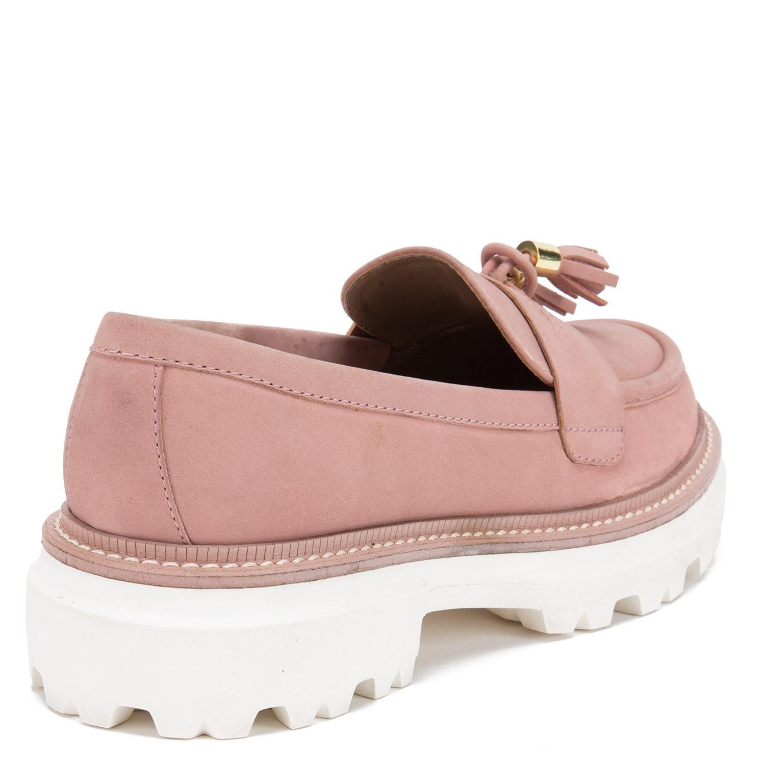 Mocasin de cuero mujer Gacel rosado Eve-4