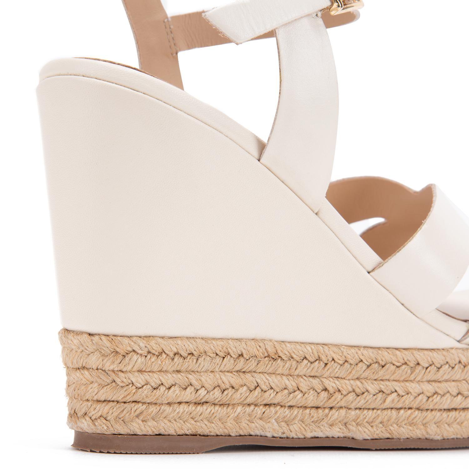 Sandalia de cuero mujer Gacel Off White Gilda 0660403-3