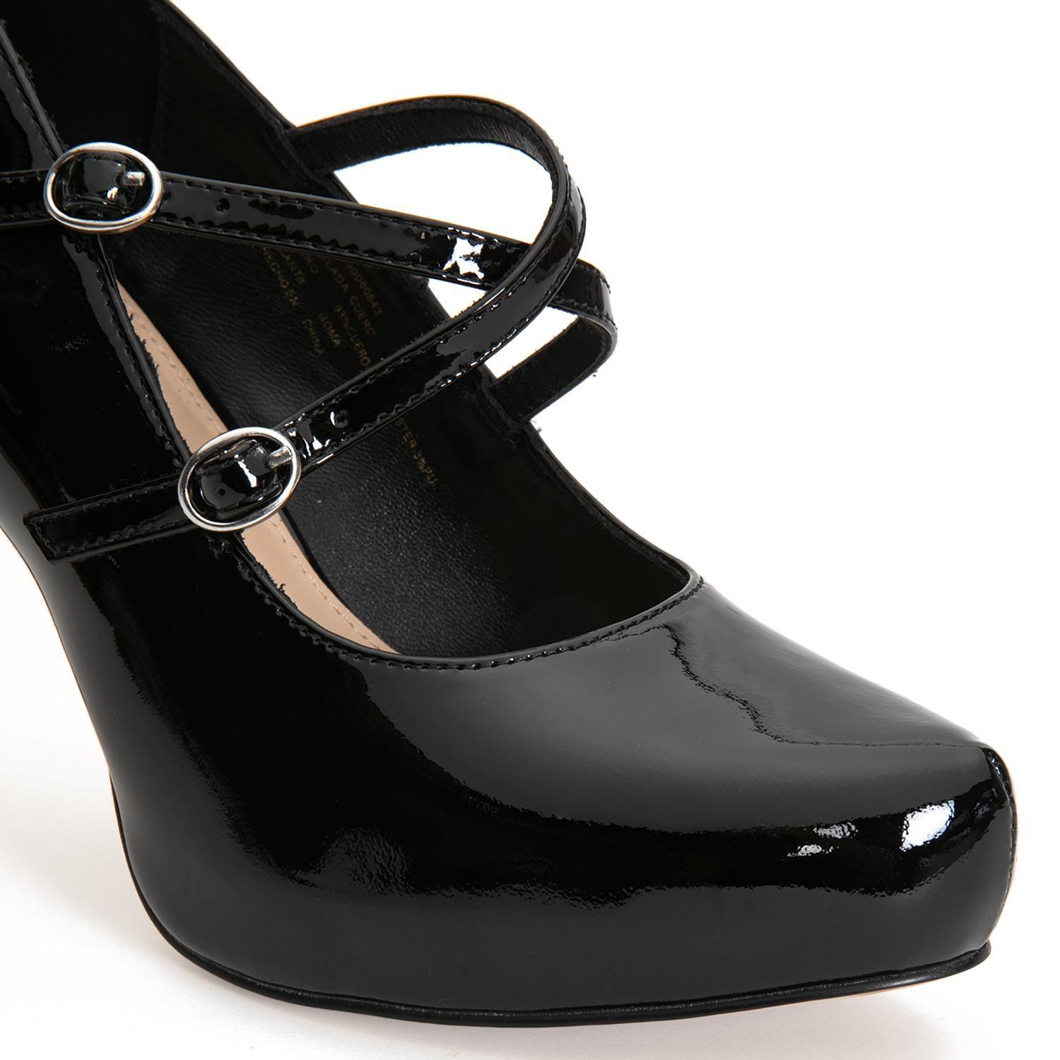 Zapato de cuero mujer Gacel negro Olga-6