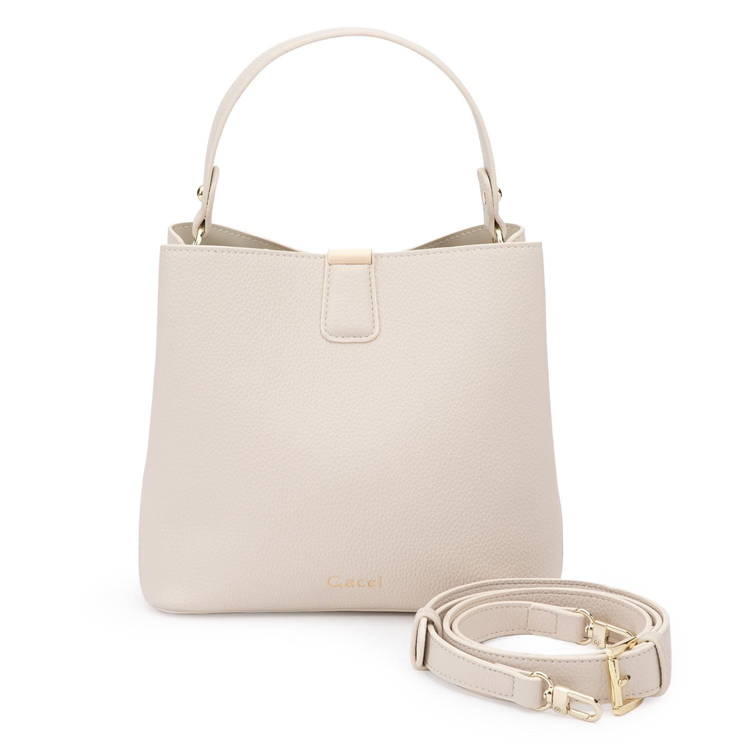 Cartera mujer Gacel off white bucket-0