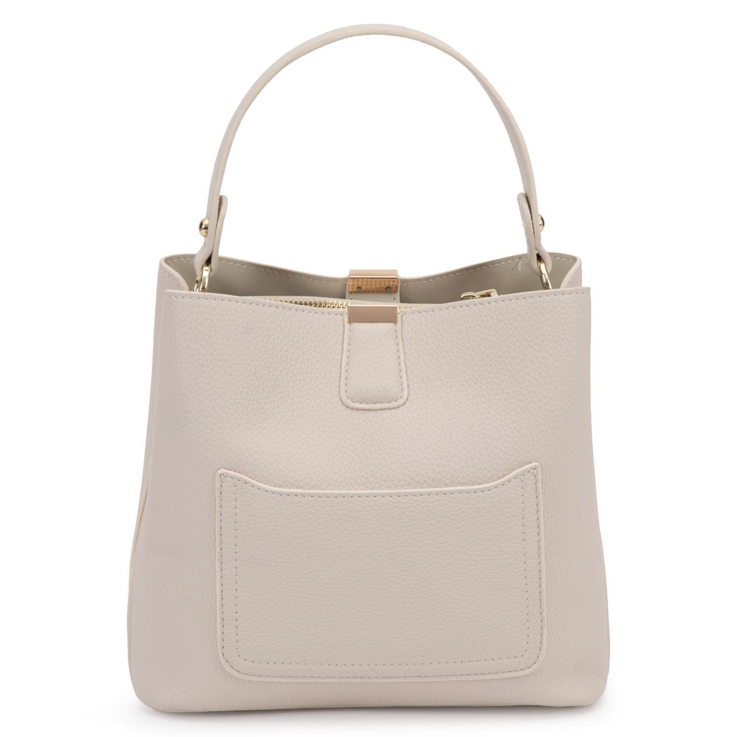 Cartera mujer Gacel off white bucket-3