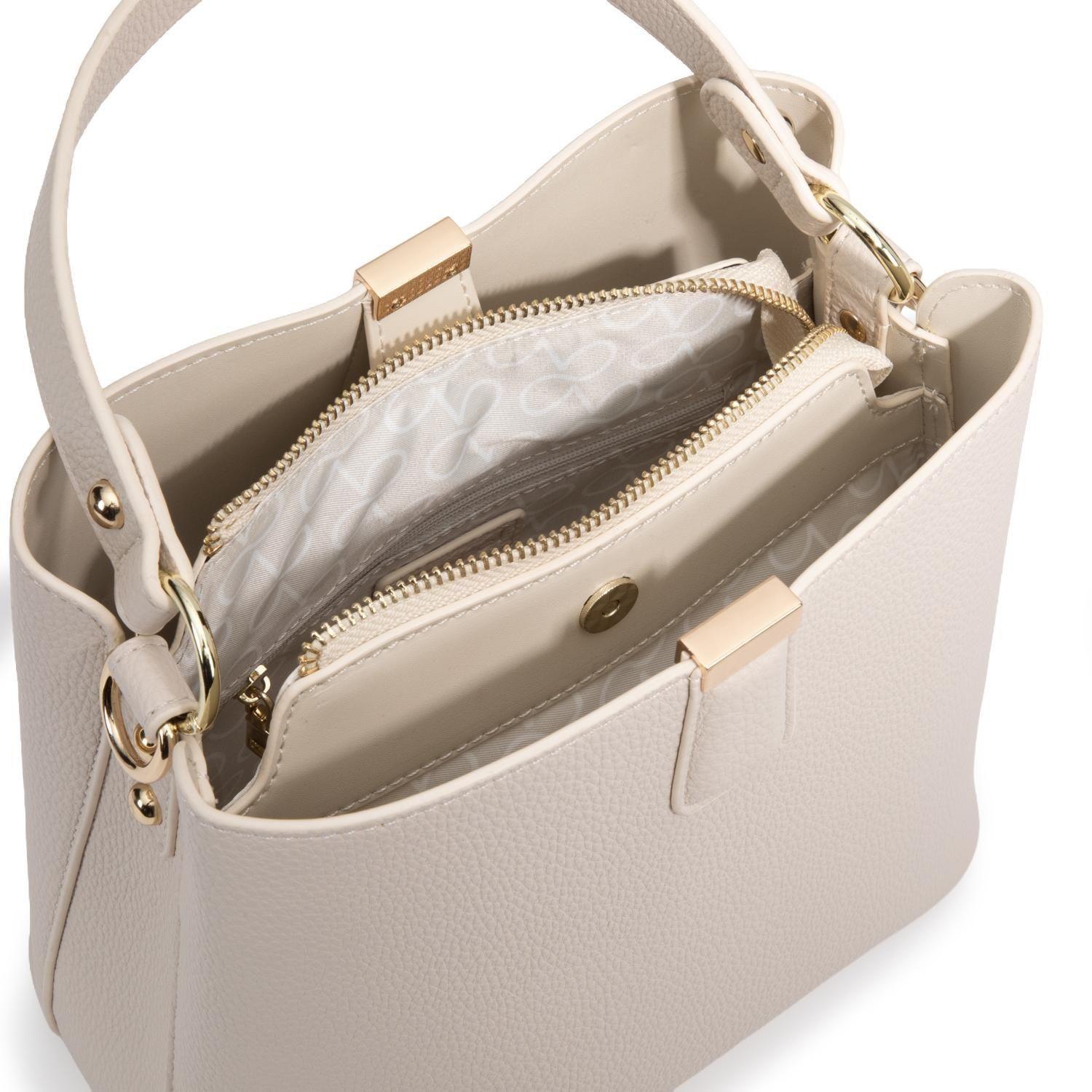 Cartera mujer Gacel off white bucket-4