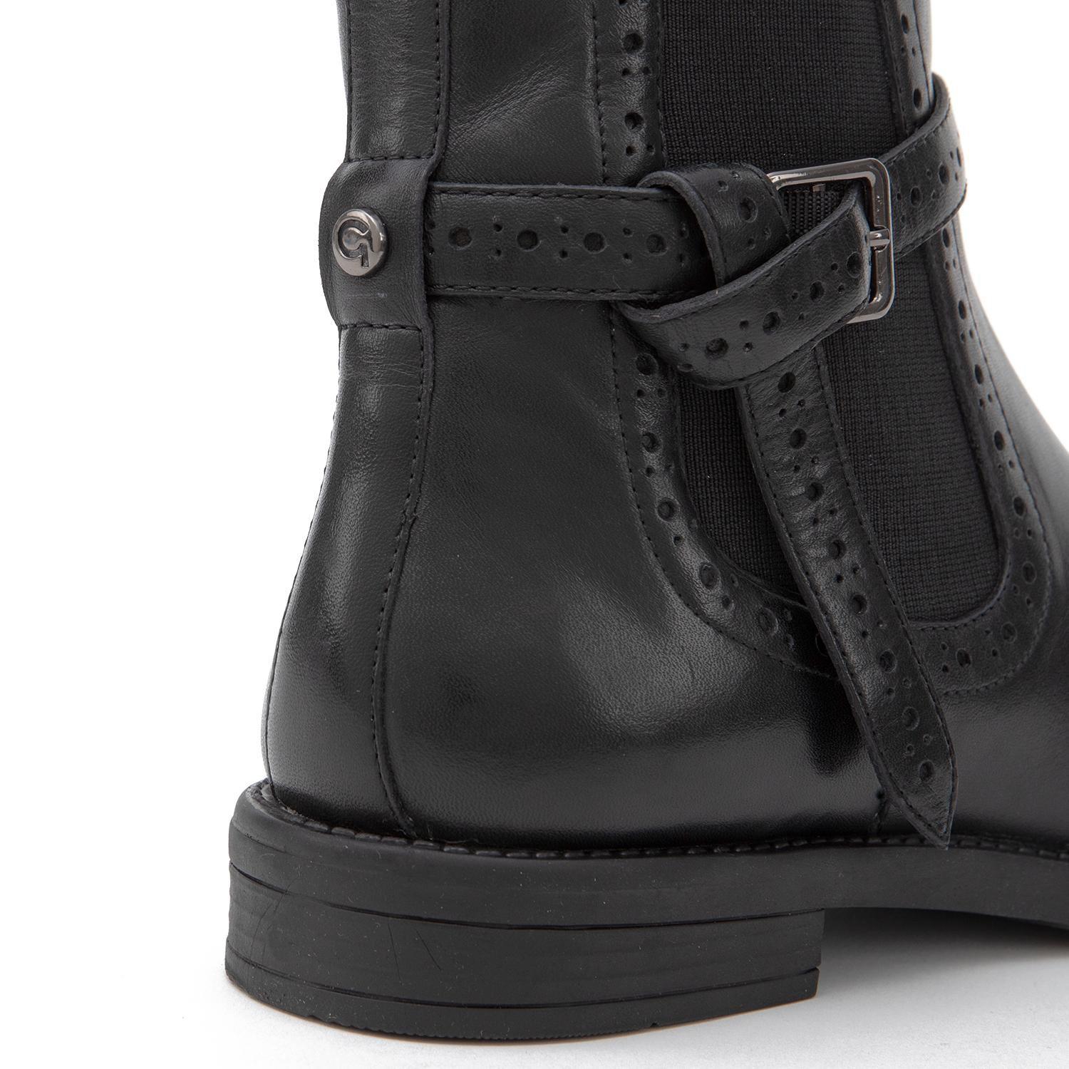 Botin de cuero mujer Gacel negro Ride 0660987-3