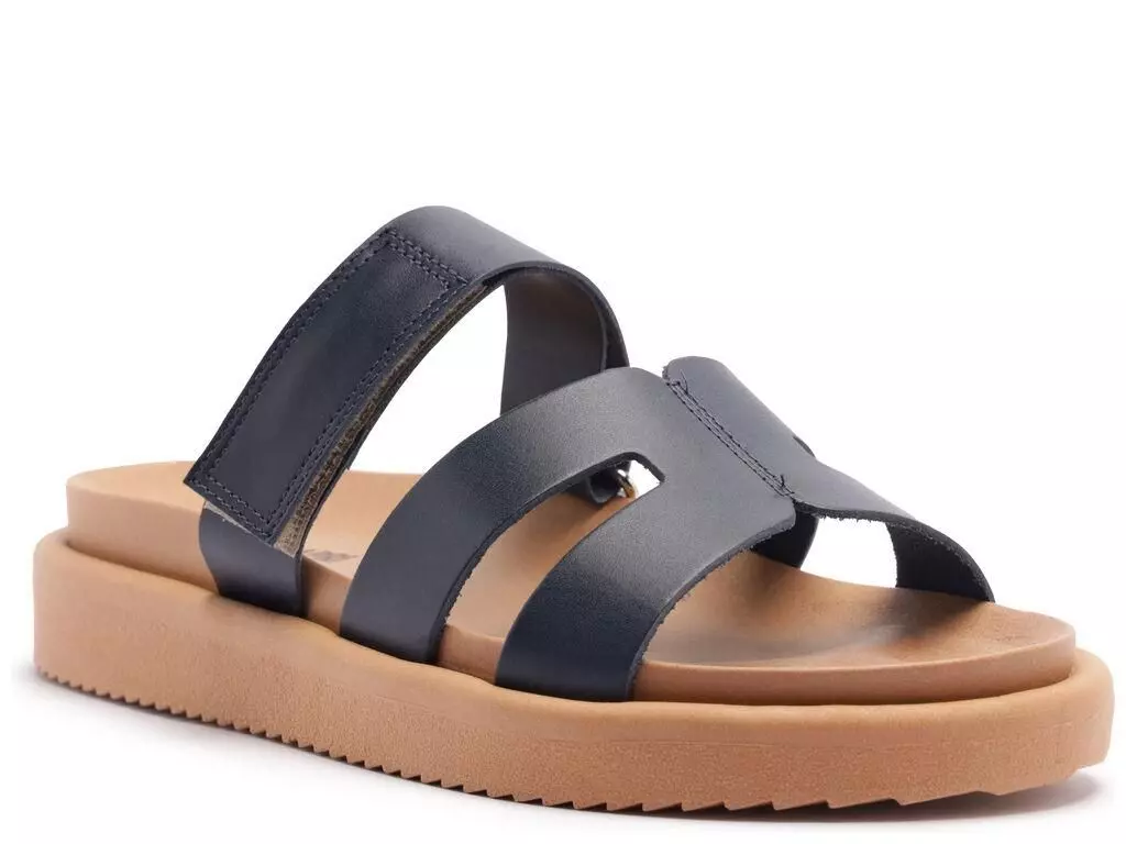Sandalia de cuero mujer Anacapri azul May C3038000660040-2