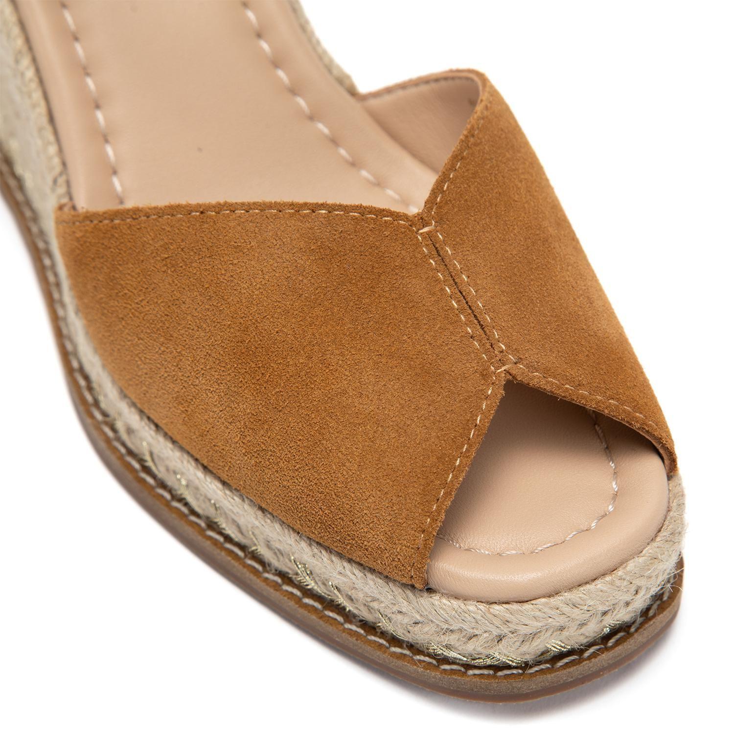 Alpargata de cuero mujer Gacel camel Adela 0661103-5