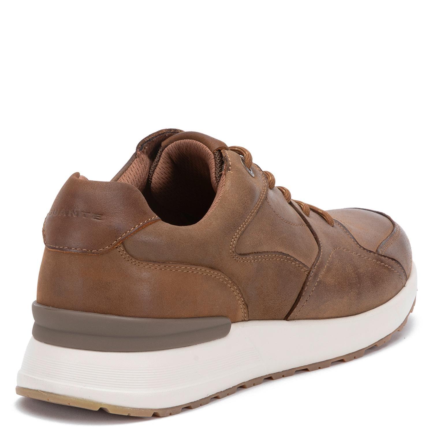 Zapatilla de cuero hombre Guante camel Kioto-4