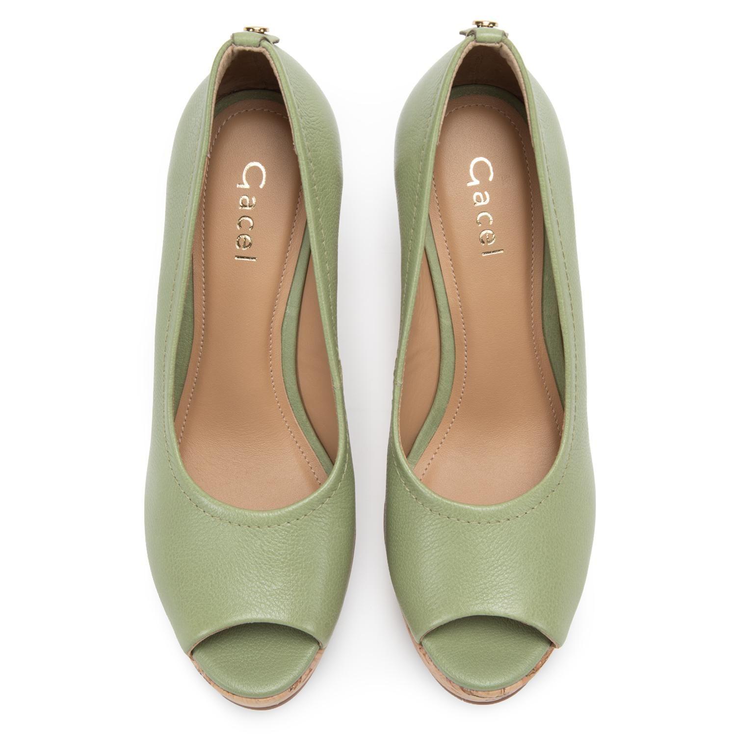 Zapato de cuero mujer Gacel olivo Pippa 0661376-3
