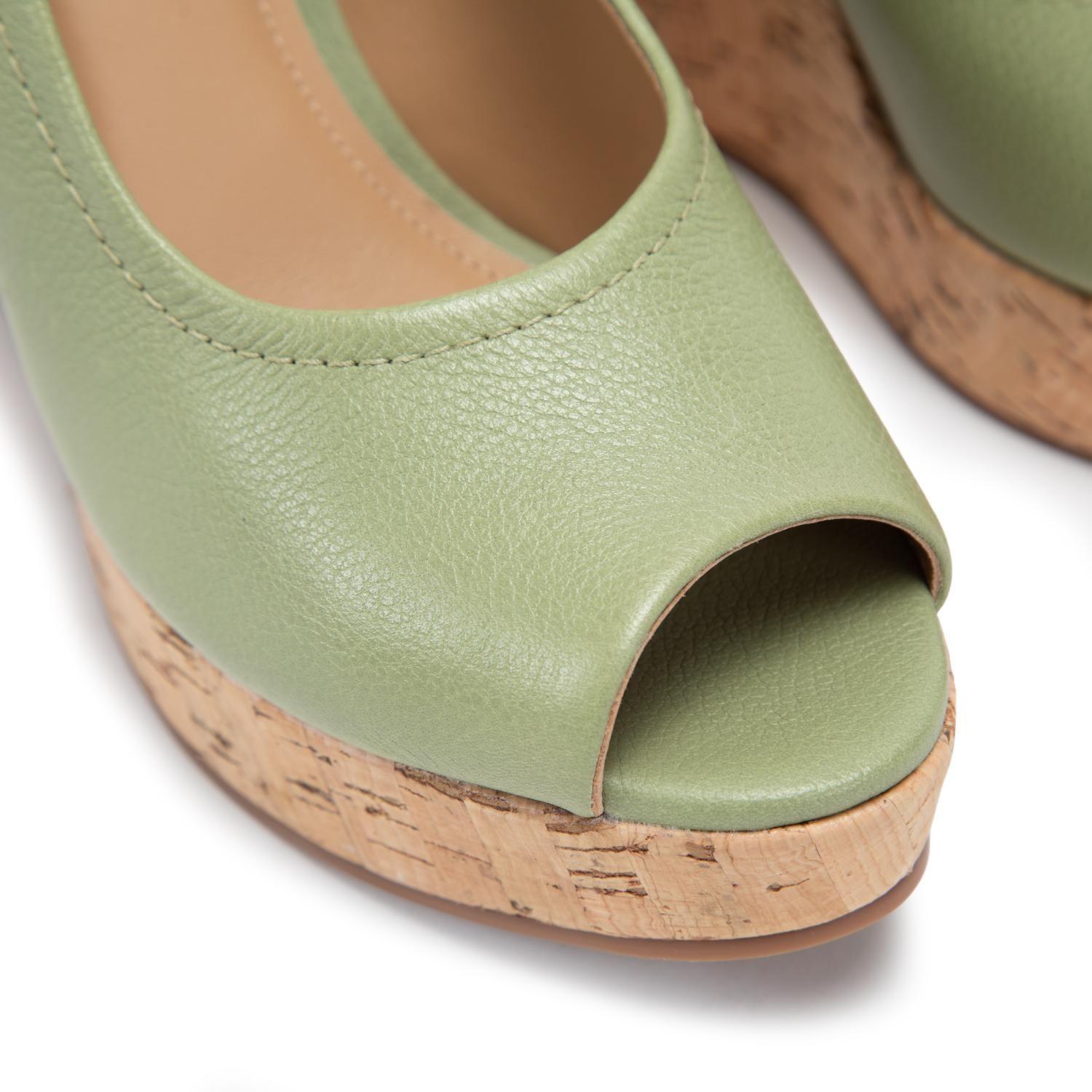 Zapato de cuero mujer Gacel olivo Pippa 0661376-5
