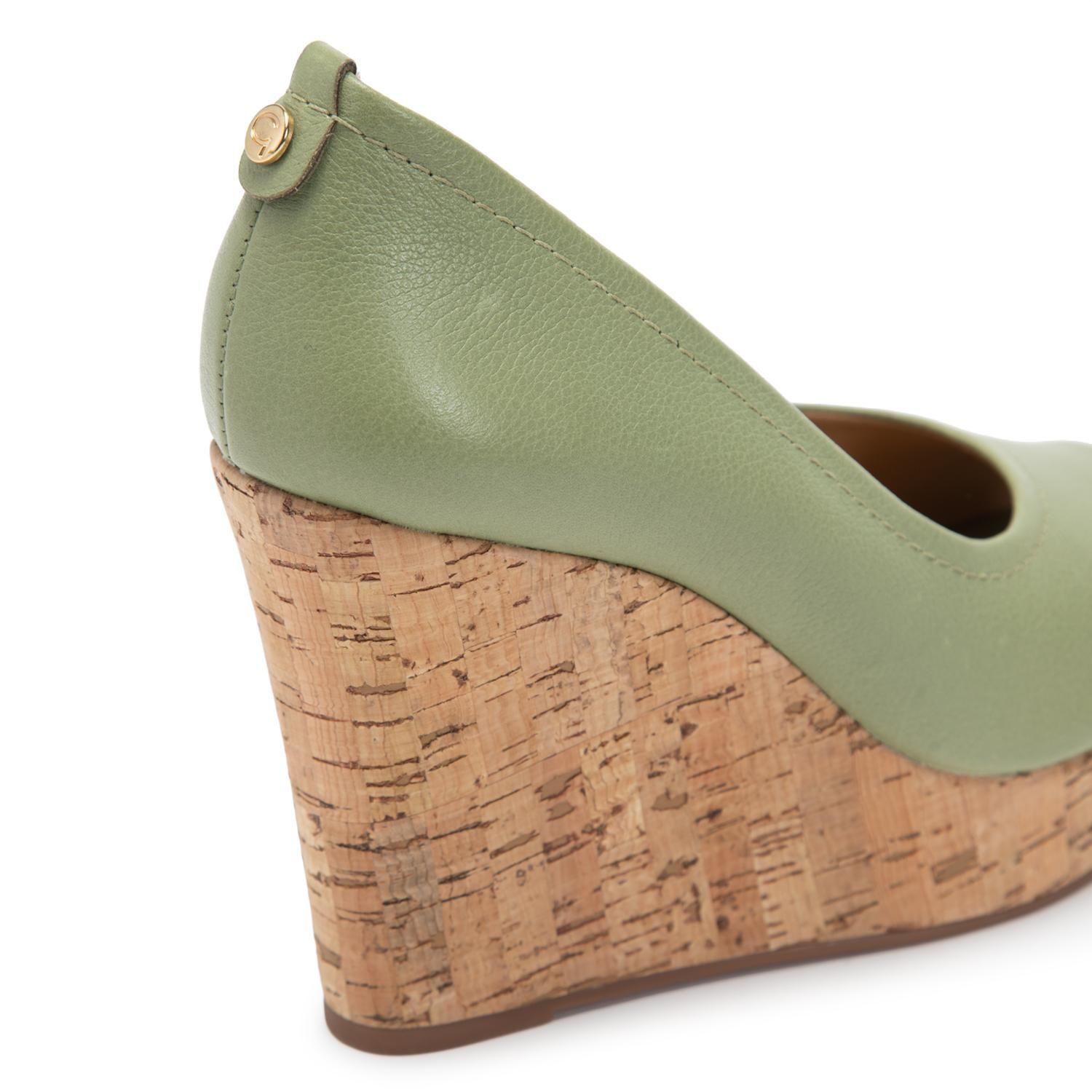 Zapato de cuero mujer Gacel olivo Pippa 0661376-6