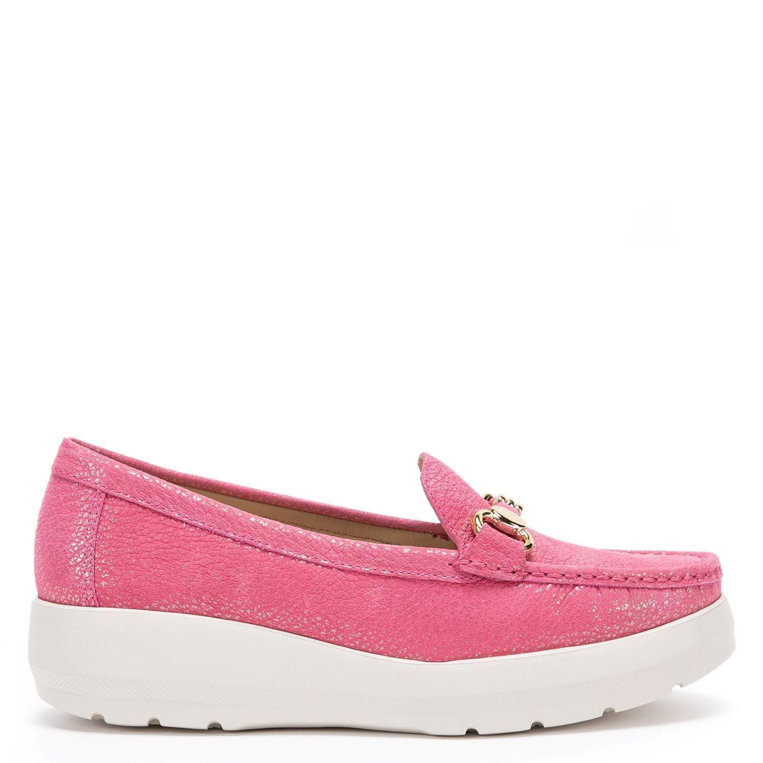 Mocasin de cuero mujer Gacel Fucsia Locanda 0659012-0