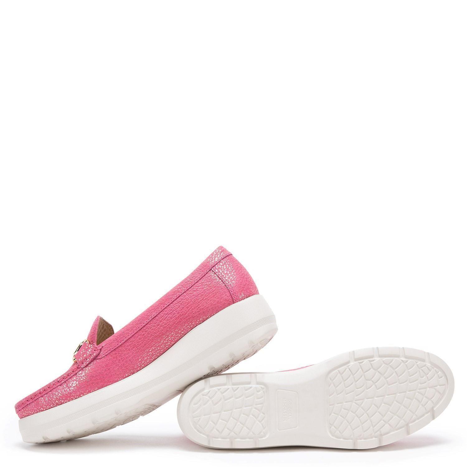 Mocasin de cuero mujer Gacel Fucsia Locanda 0659012-3