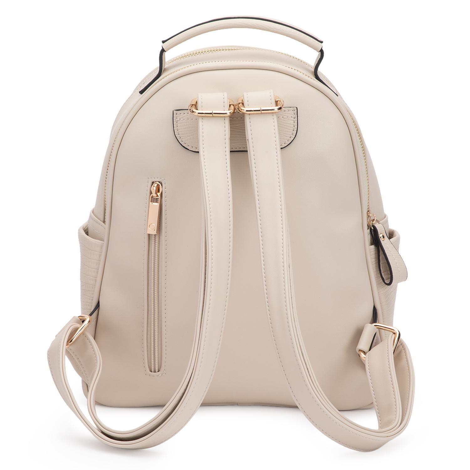 Mochila mujer Gacel off white pequeña-3