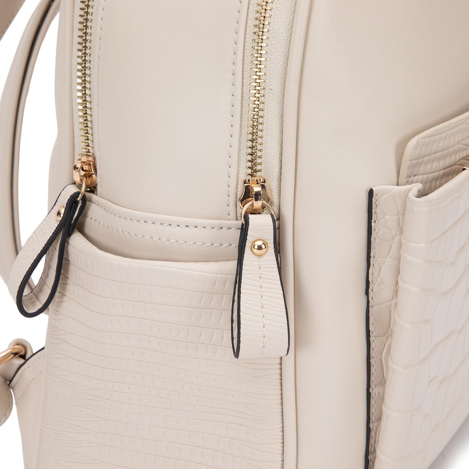 Mochila mujer Gacel off white pequeña-5