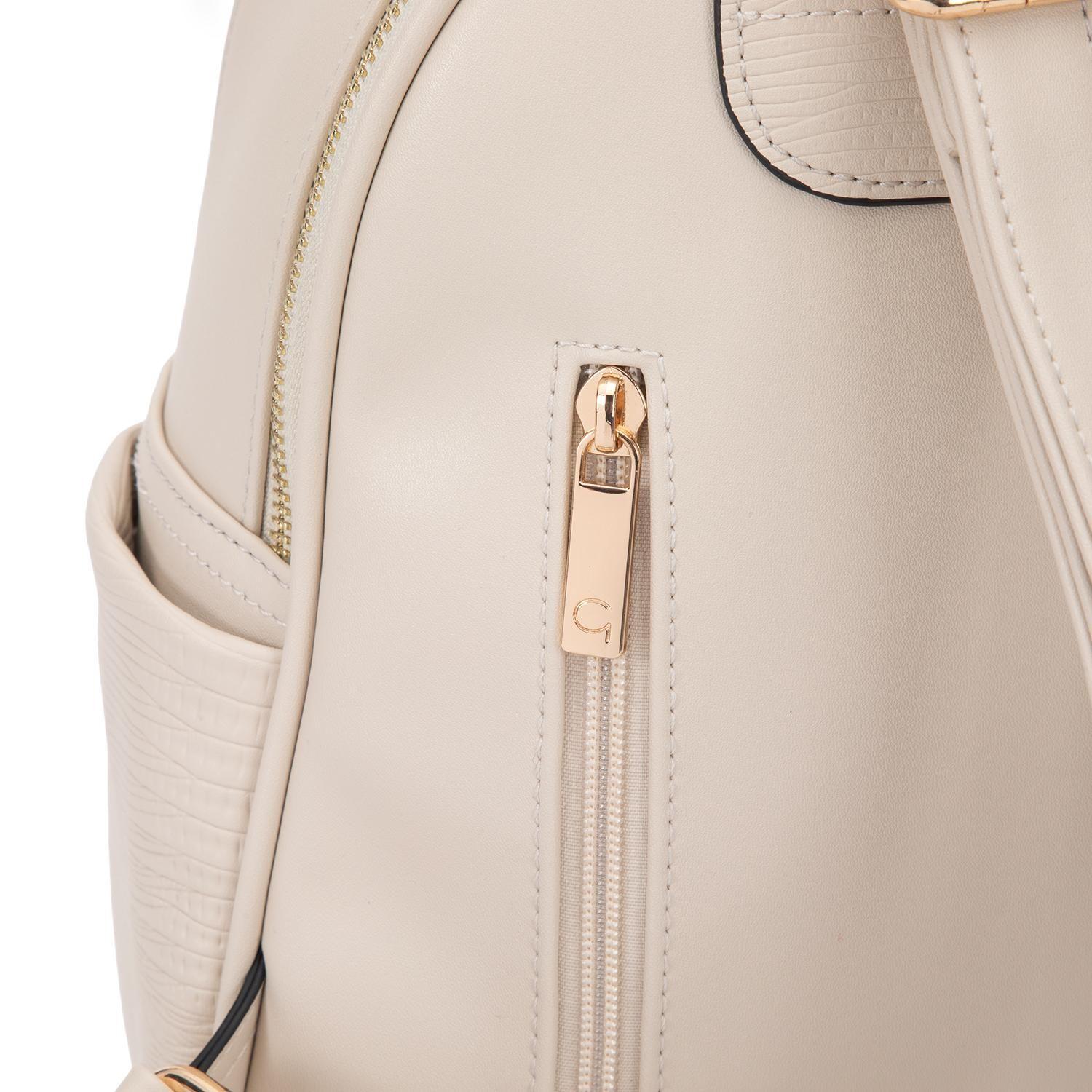 Mochila mujer Gacel off white pequeña-7