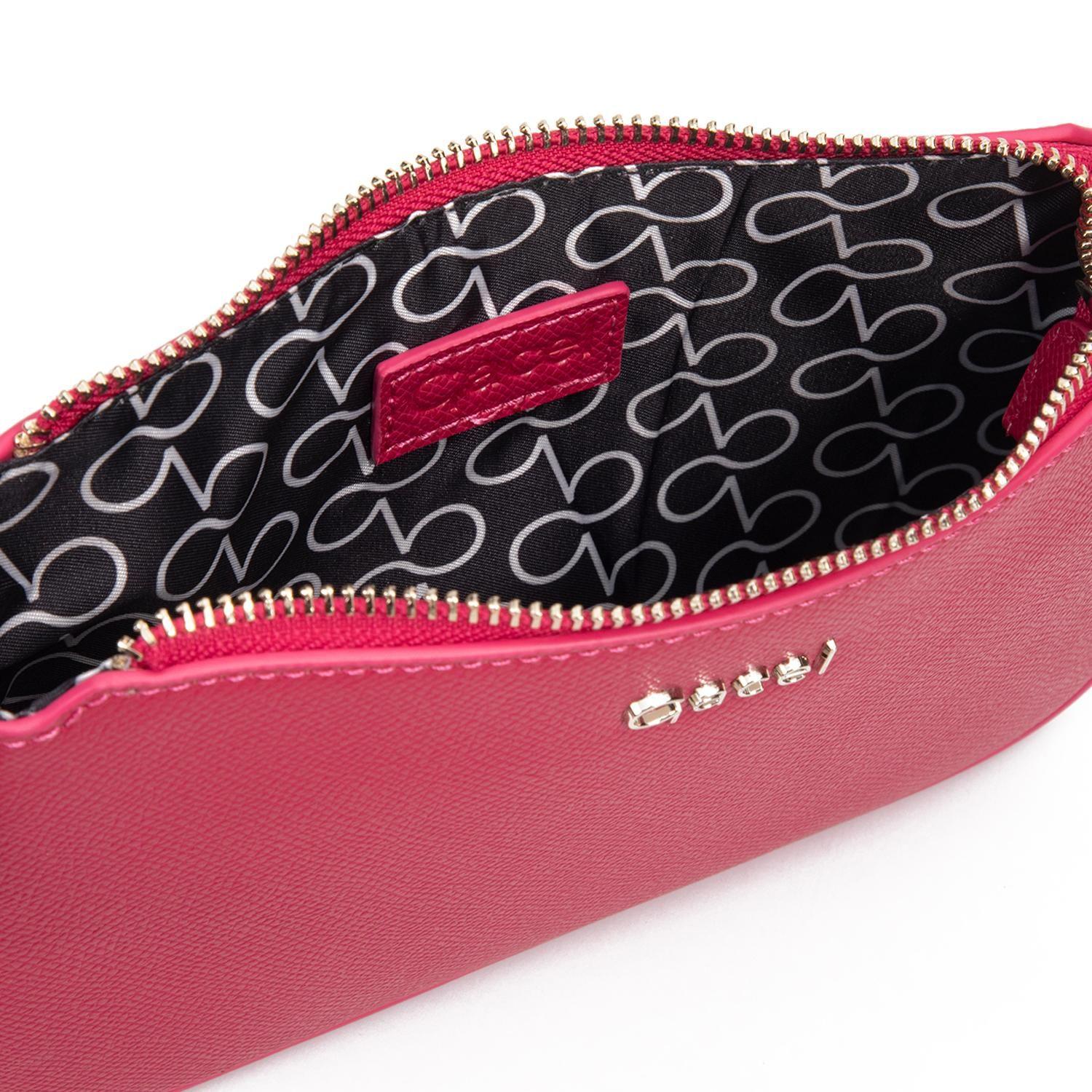 Cartera mujer Gacel fucsia bandolera pequeña-4