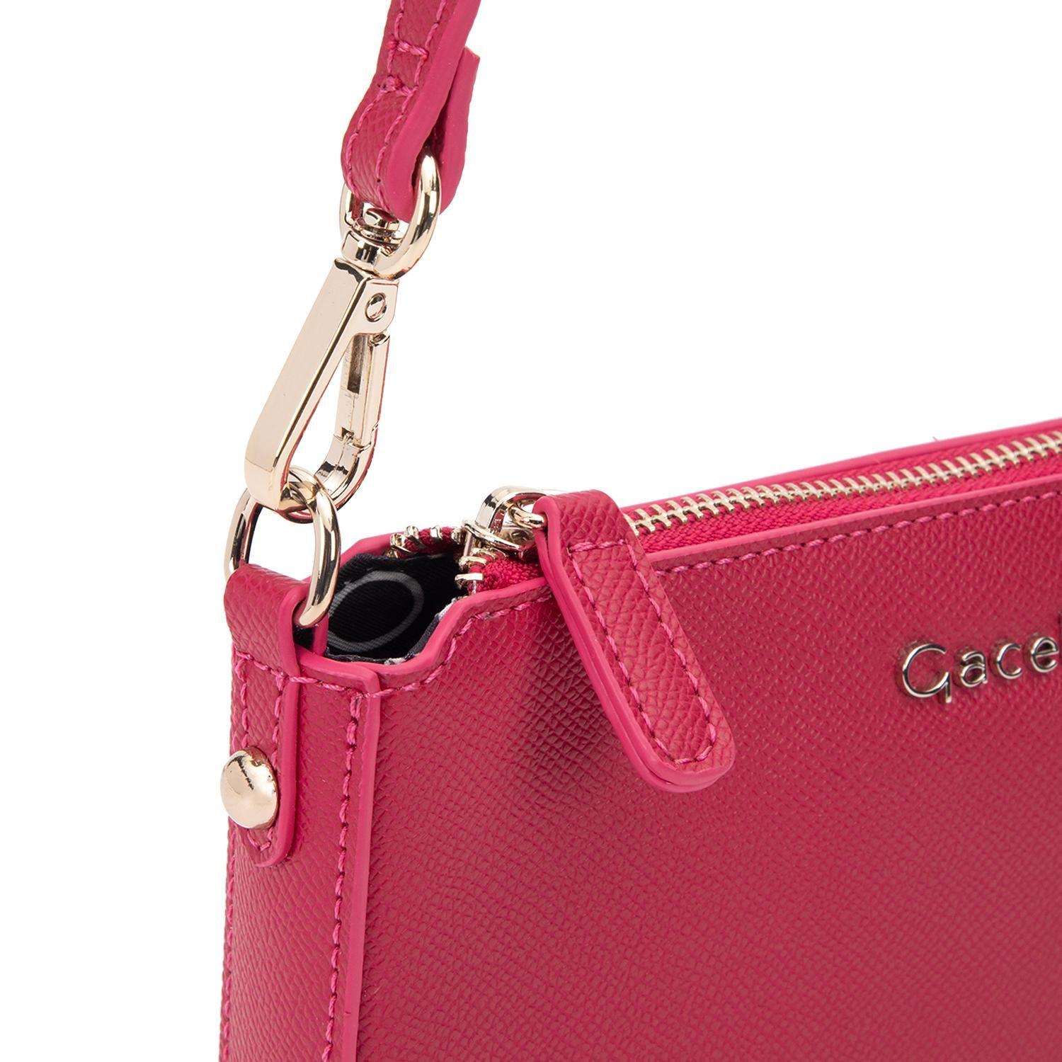 Cartera mujer Gacel fucsia bandolera pequeña-5