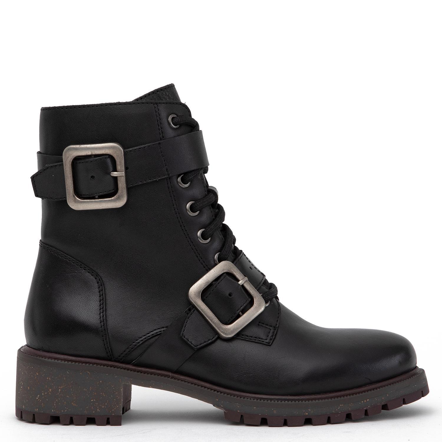 Botin de cuero mujer Gacel negro Lara 0660872-0