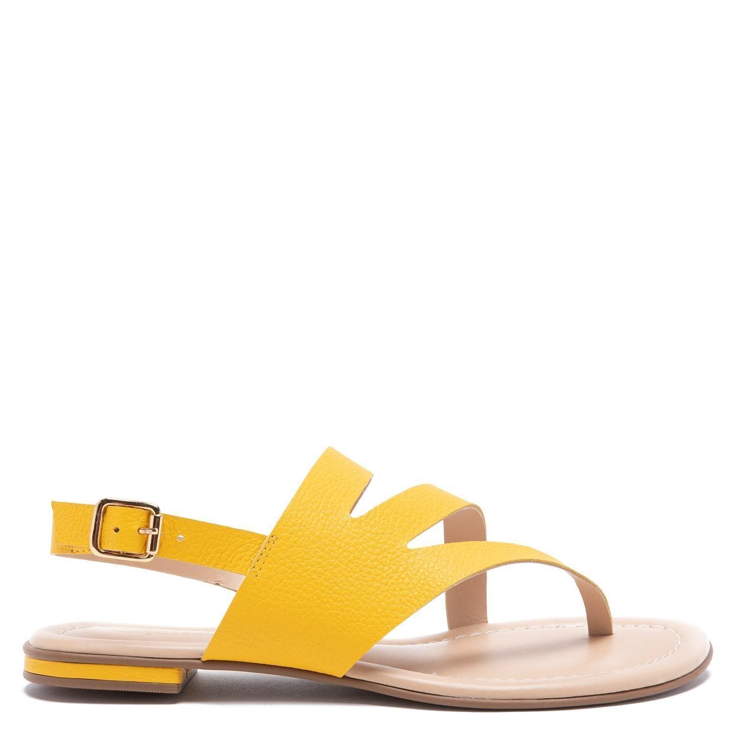 Sandalia de cuero mujer Gacel Amarillo Sandy 0659099-0