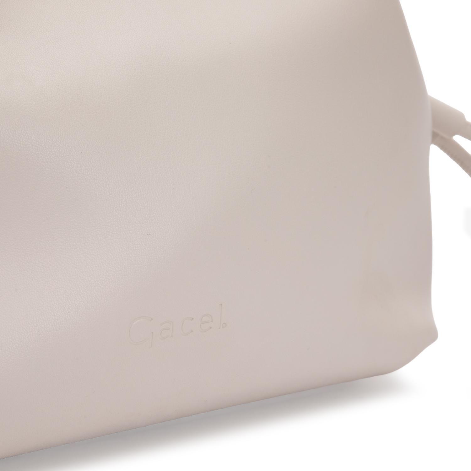 Cartera mujer Gacel off white bandolera grande-6