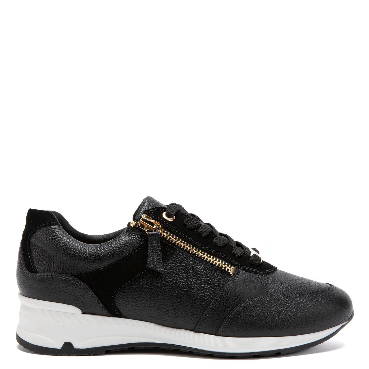 Zapatilla de cuero mujer Gacel Negro Venus 0659753-0