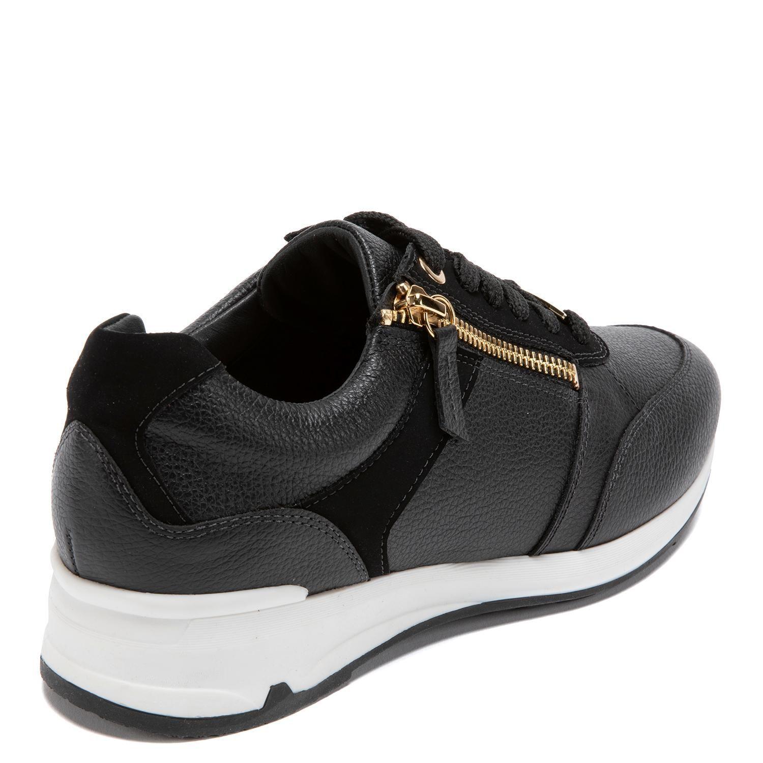 Zapatilla de cuero mujer Gacel Negro Venus 0659753-4
