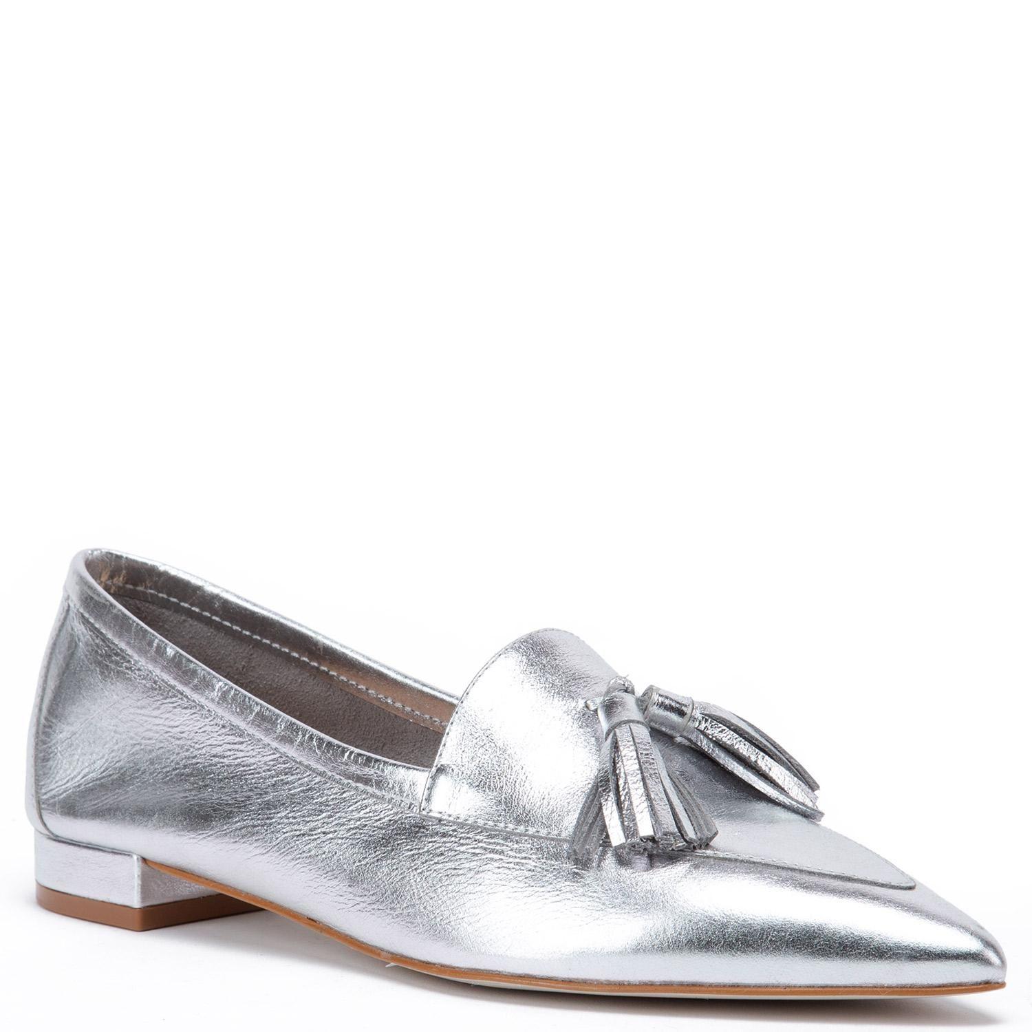 Zapato de cuero mujer Gacel Plateado Haimi 0660416-2