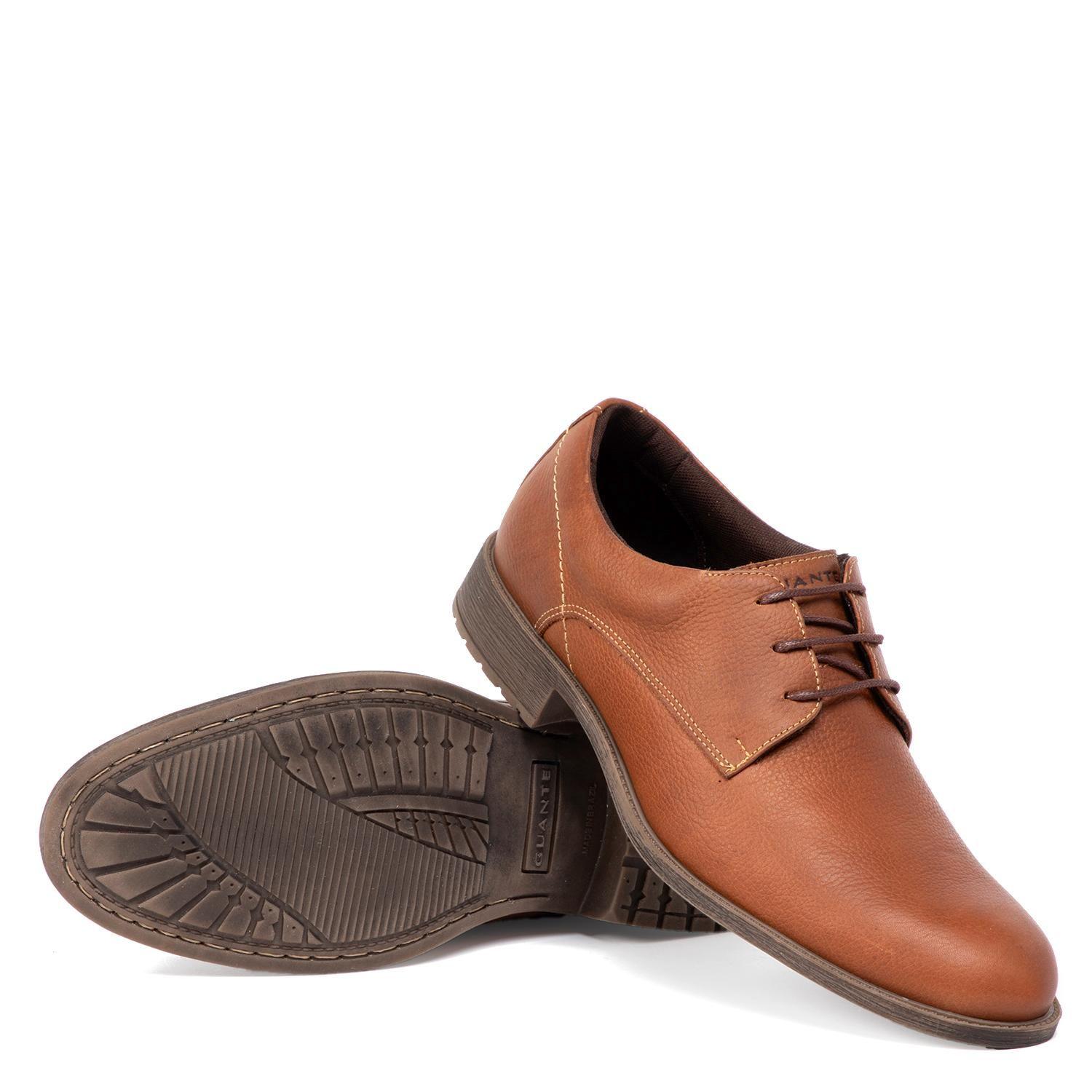 Zapato de cuero hombre Guante café España-3