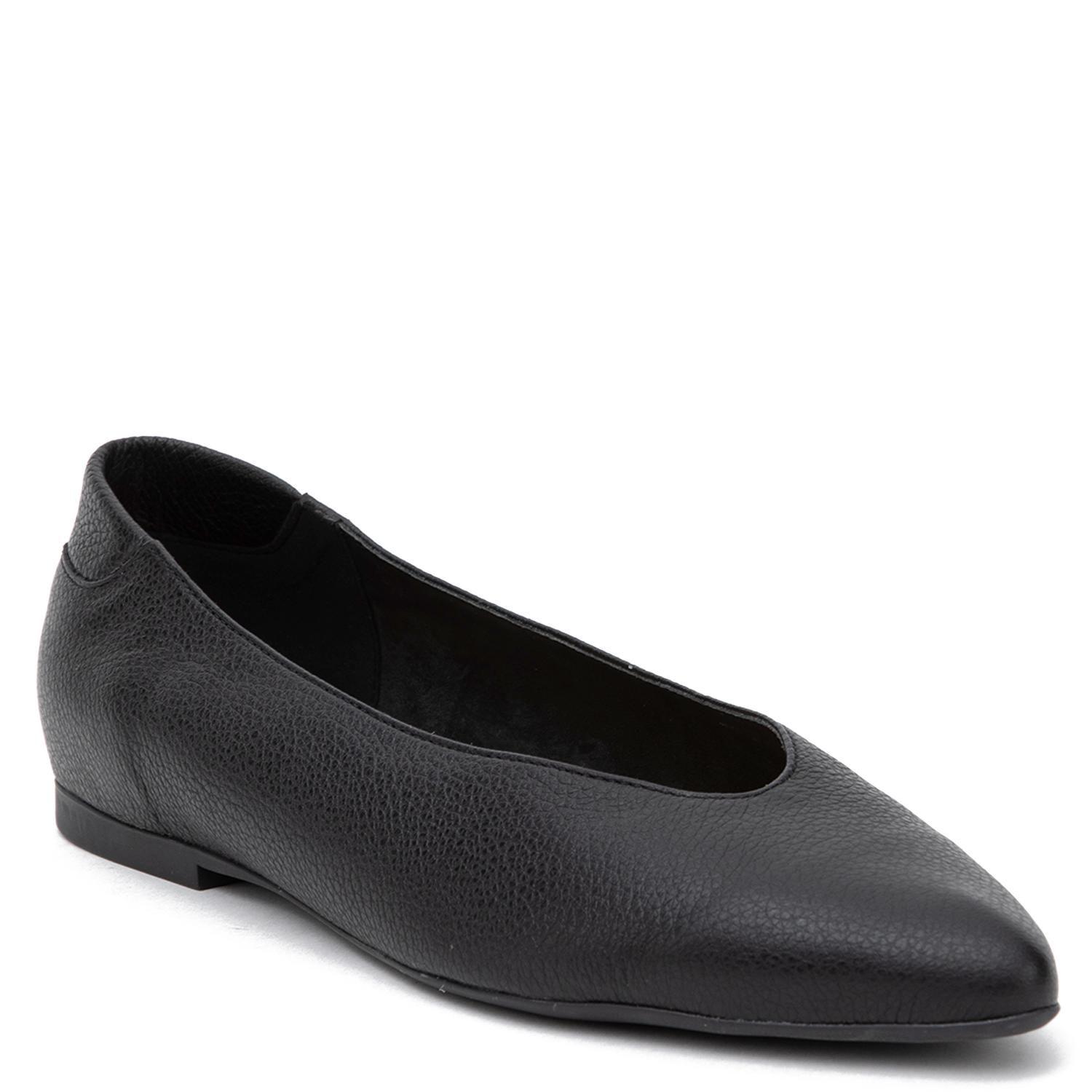Ballerina de cuero mujer Gacel negro Kim-2