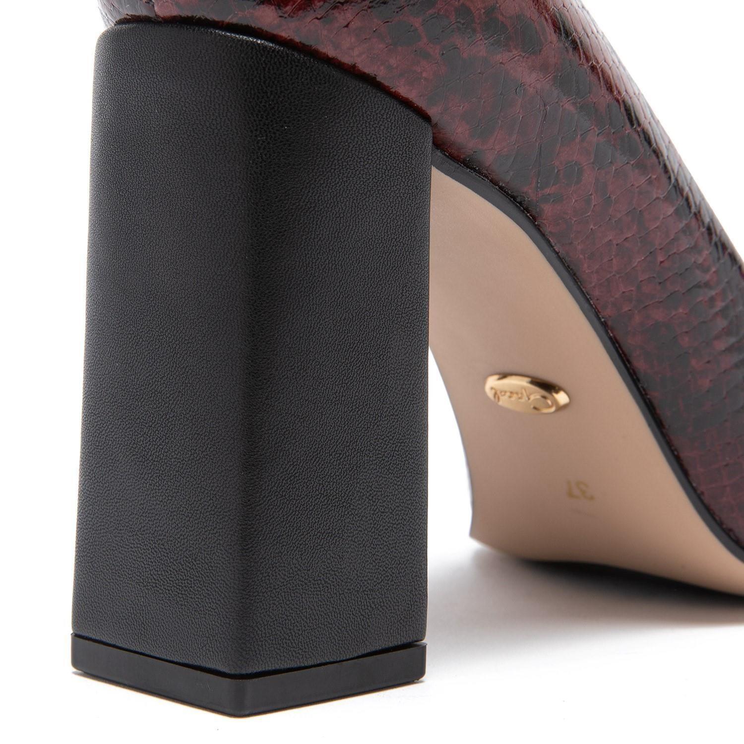 Zapato de cuero mujer Gacel Burdeo Priscilla 0659368-3